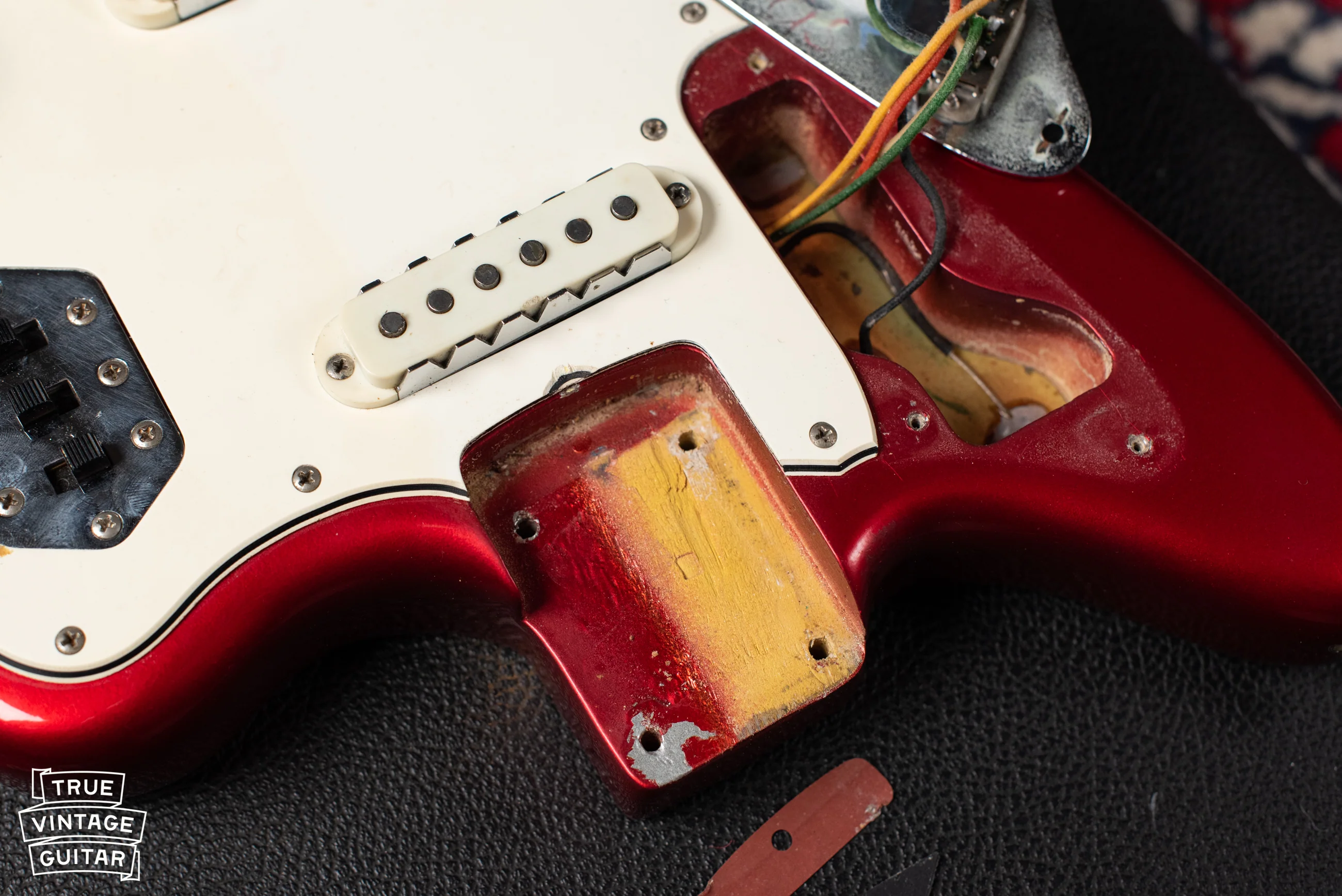 1965 Fender Jaguar Candy Apple Red Metallic - Image 19