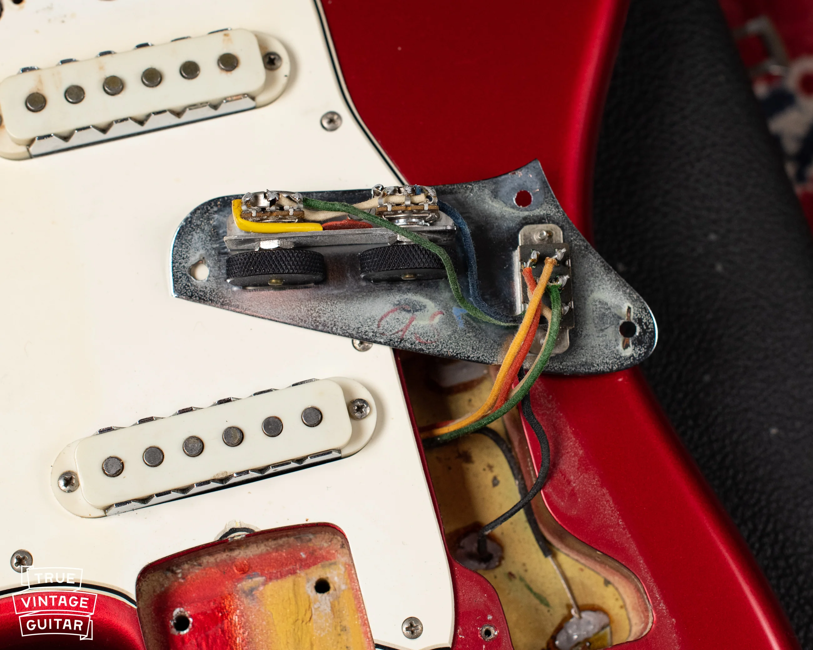 1965 Fender Jaguar Candy Apple Red Metallic - Image 20