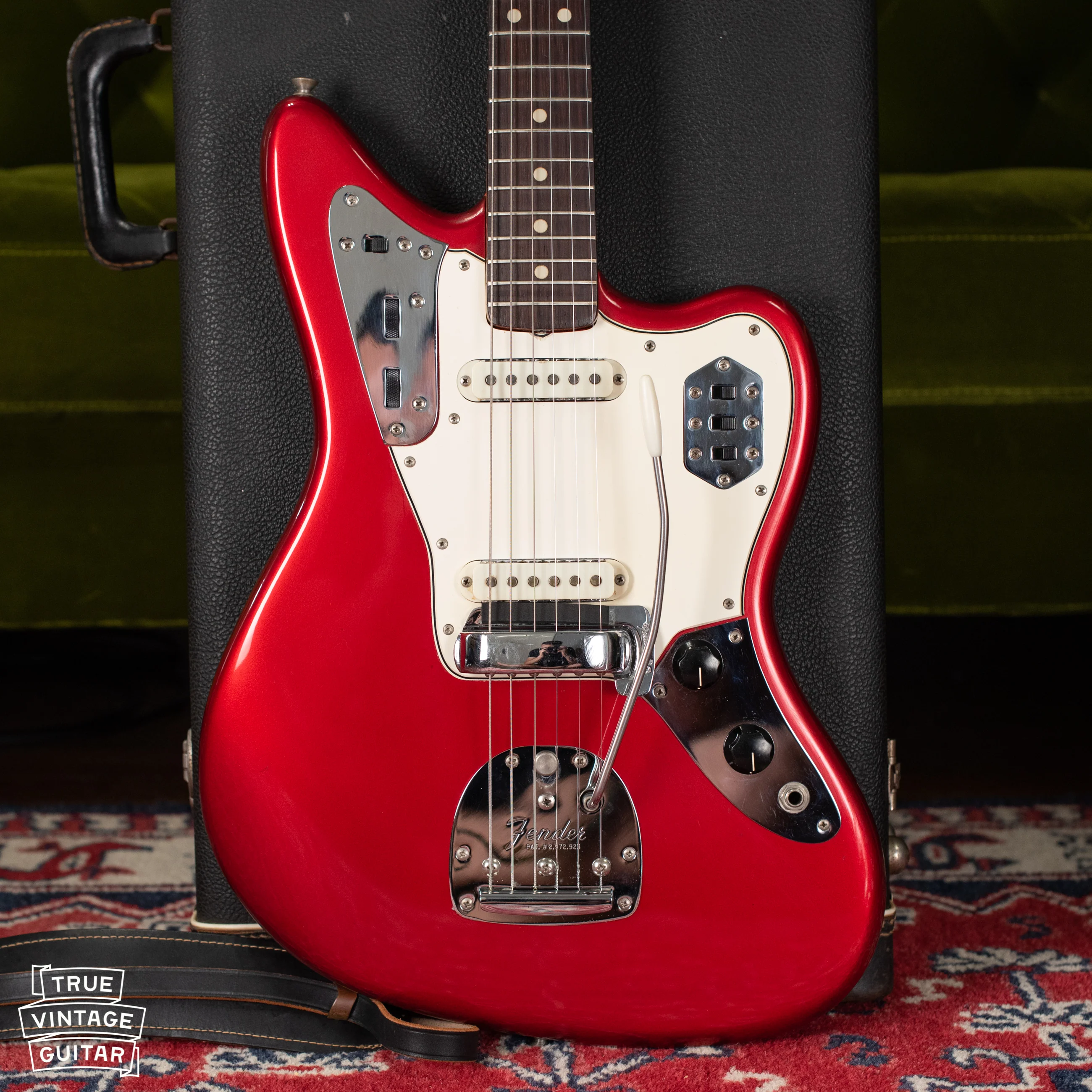 1965 Fender Jaguar Candy Apple Red Metallic - Image 23