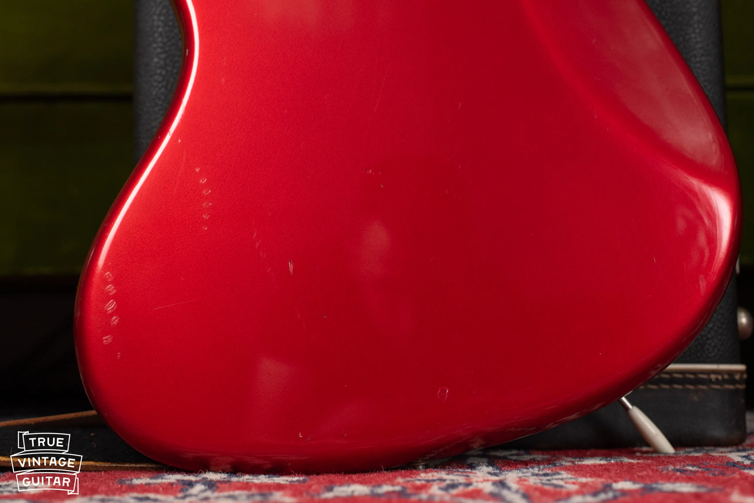 1965 Fender Jaguar Candy Apple Red Metallic - Image 26