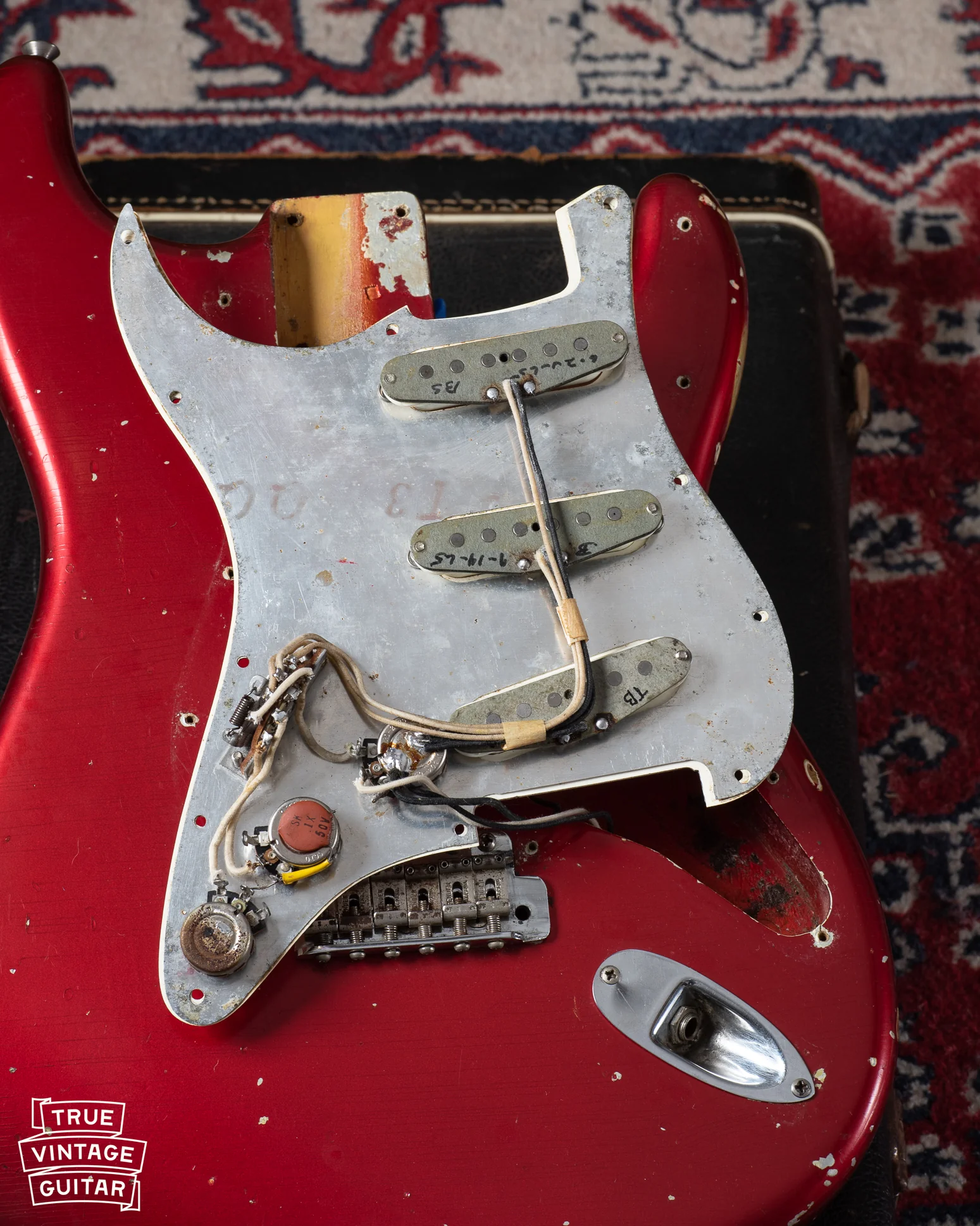 1965 Fender Stratocaster Candy Apple Red - Image 14