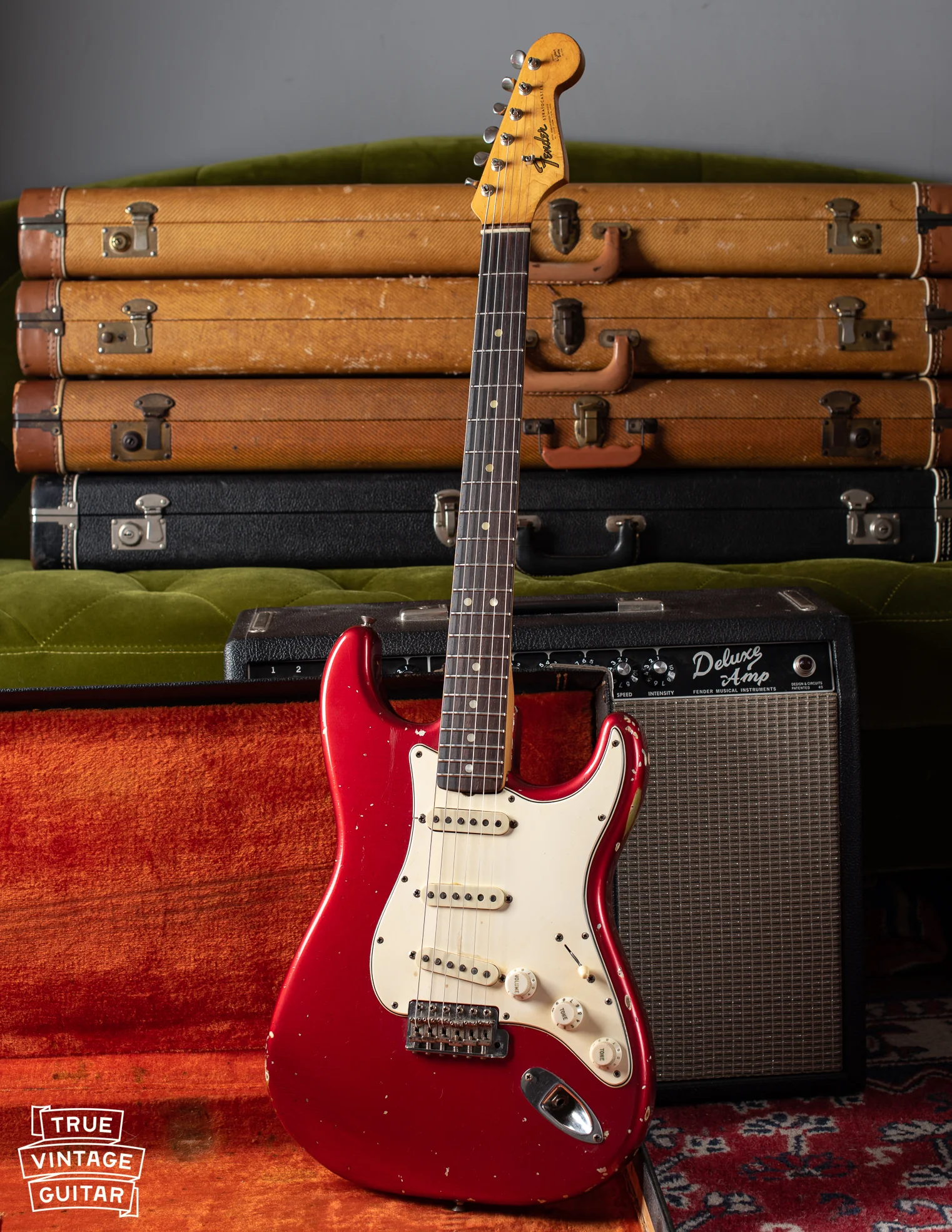 1965 Fender Stratocaster Candy Apple Red - Image 2