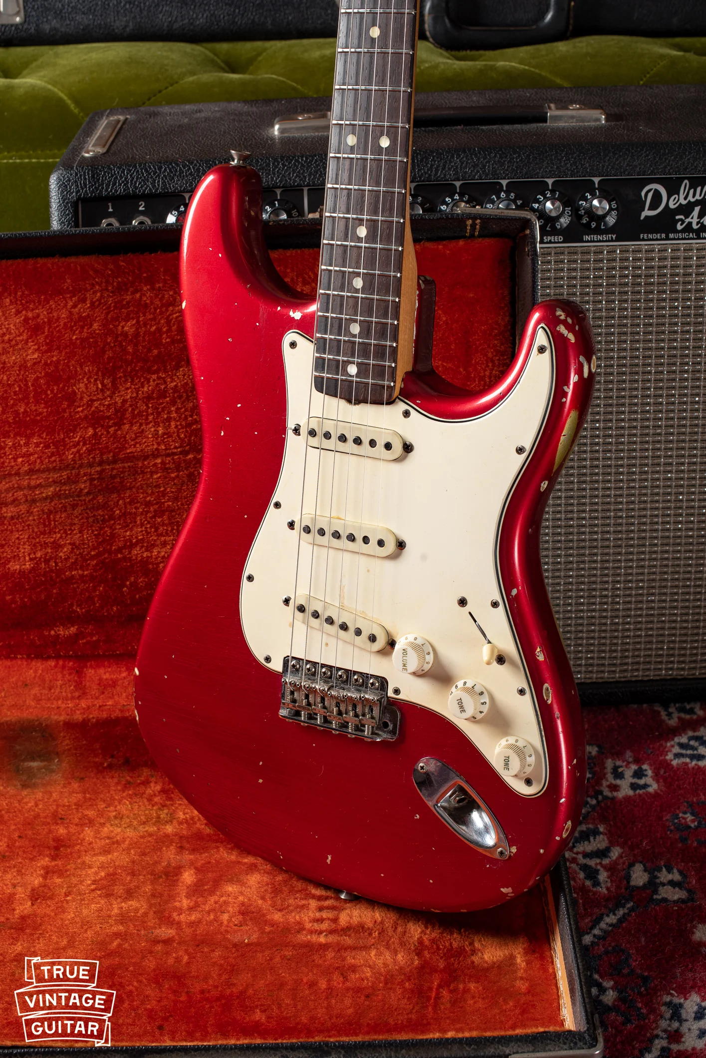 1965 Fender Stratocaster Candy Apple Red - Image 4