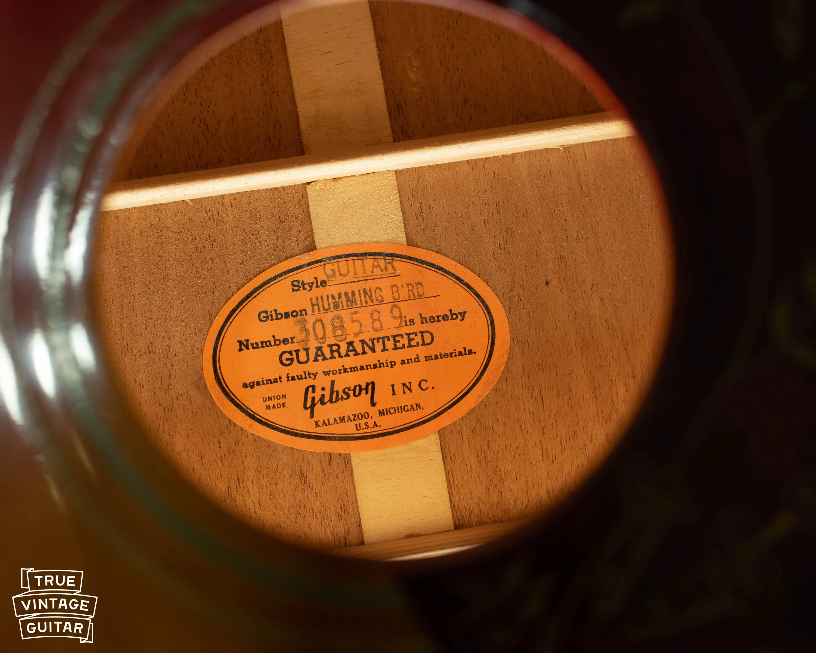 1965 Gibson Hummingbird guitar - Image 6
