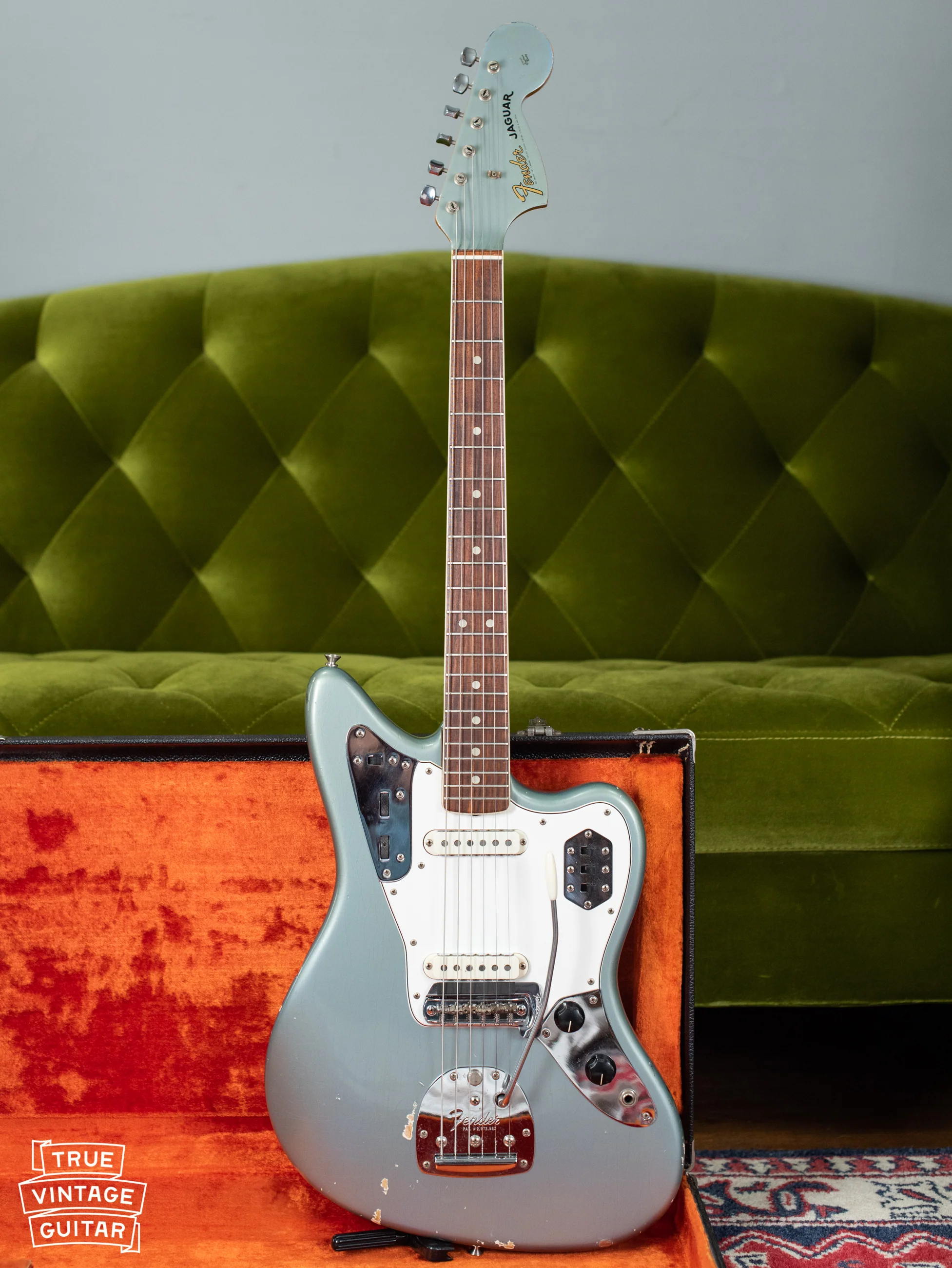 1966 Fender Jaguar Blue Ice Metallic - Image 2
