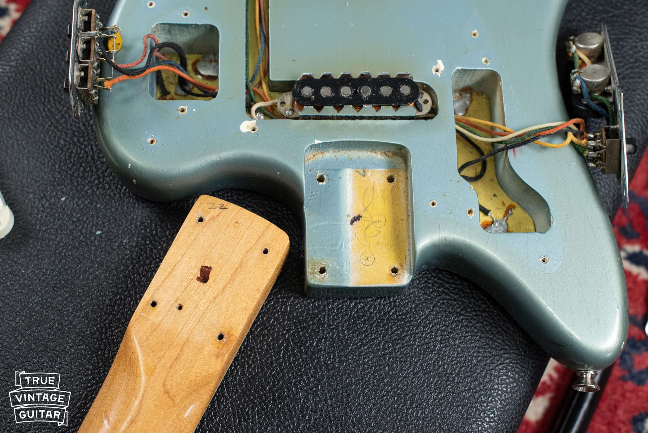 1966 Fender Jaguar Blue Ice Metallic - Image 20
