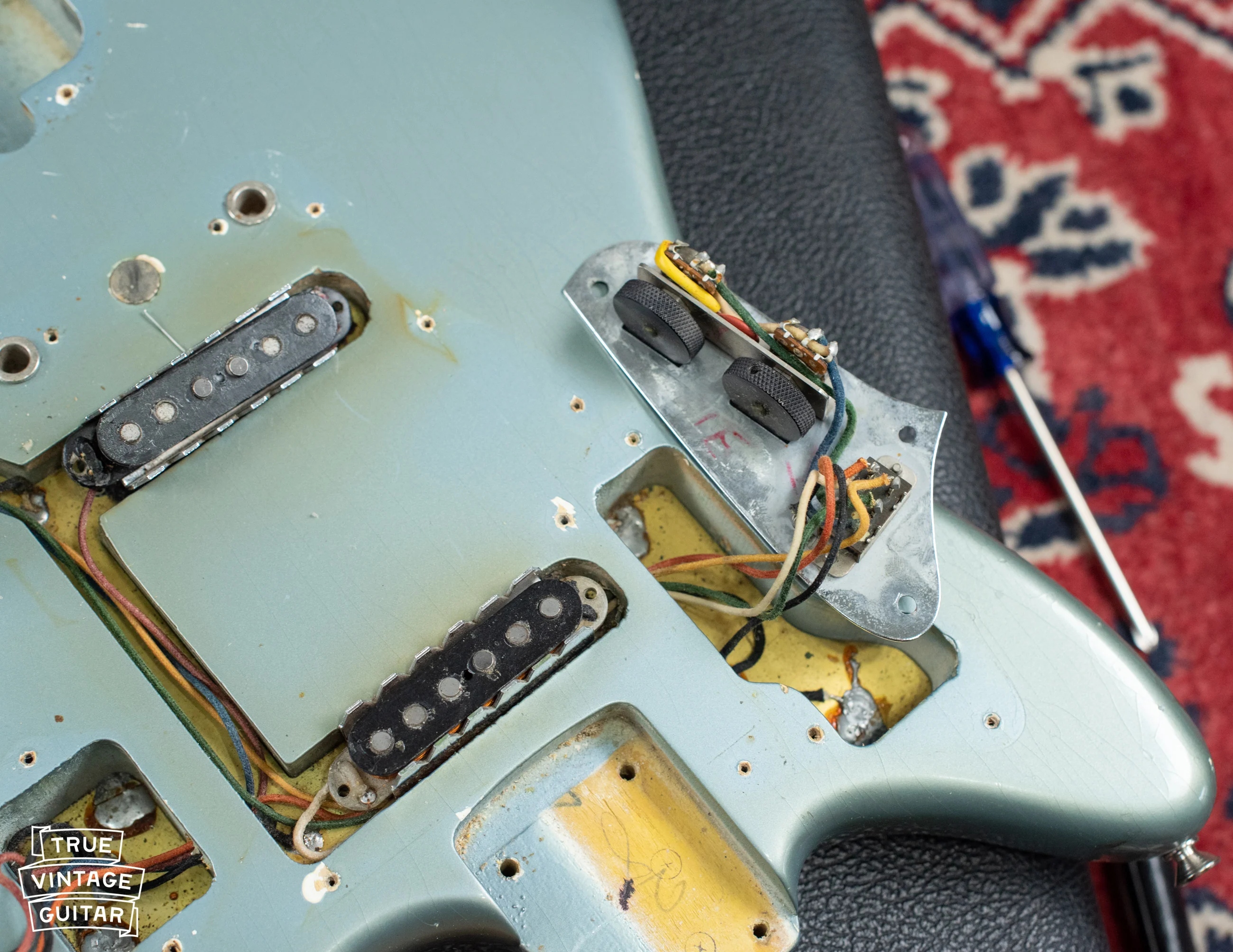 1966 Fender Jaguar Blue Ice Metallic - Image 21