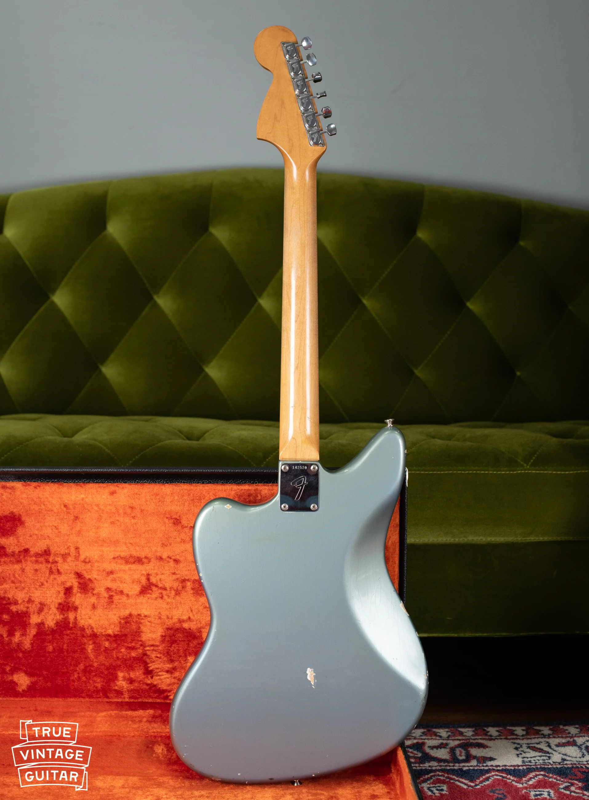 1966 Fender Jaguar Blue Ice Metallic - Image 3