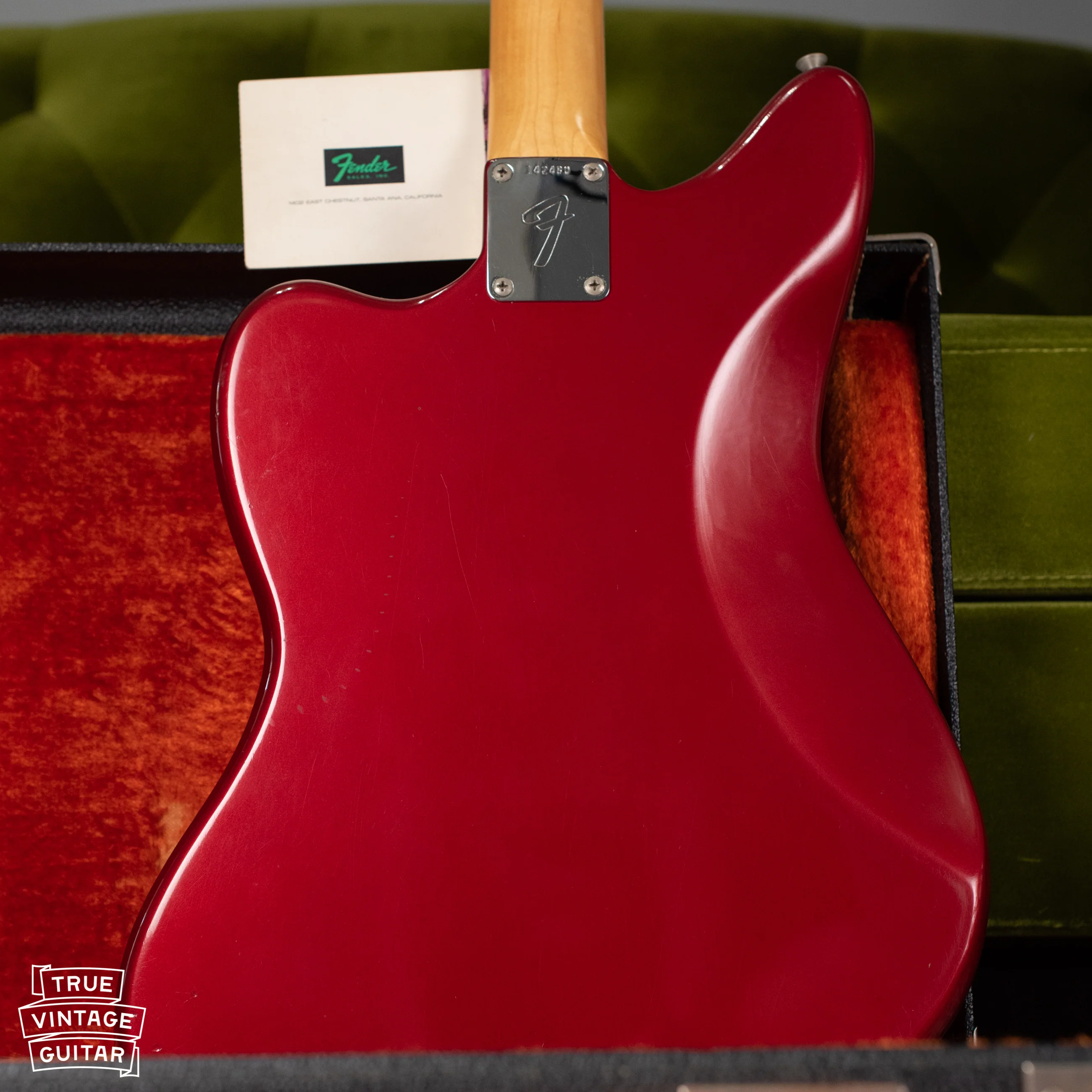 1966 Fender Jaguar Candy Apple Red - Image 12