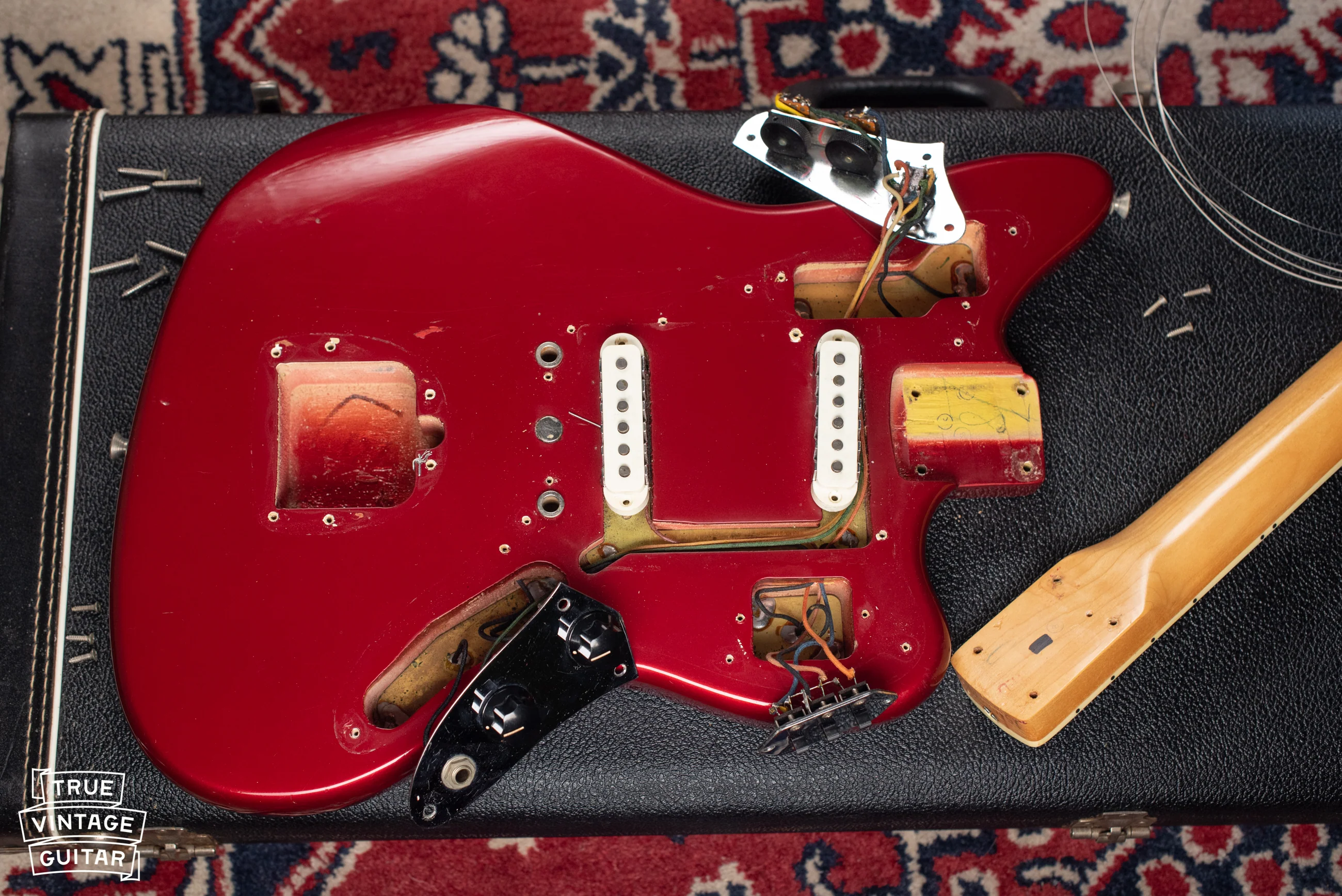 1966 Fender Jaguar Candy Apple Red - Image 18