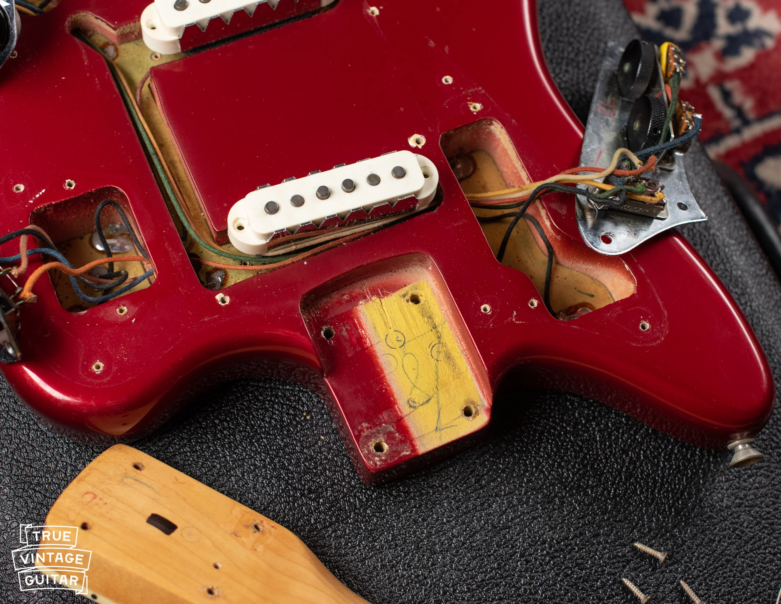 1966 Fender Jaguar Candy Apple Red - Image 19