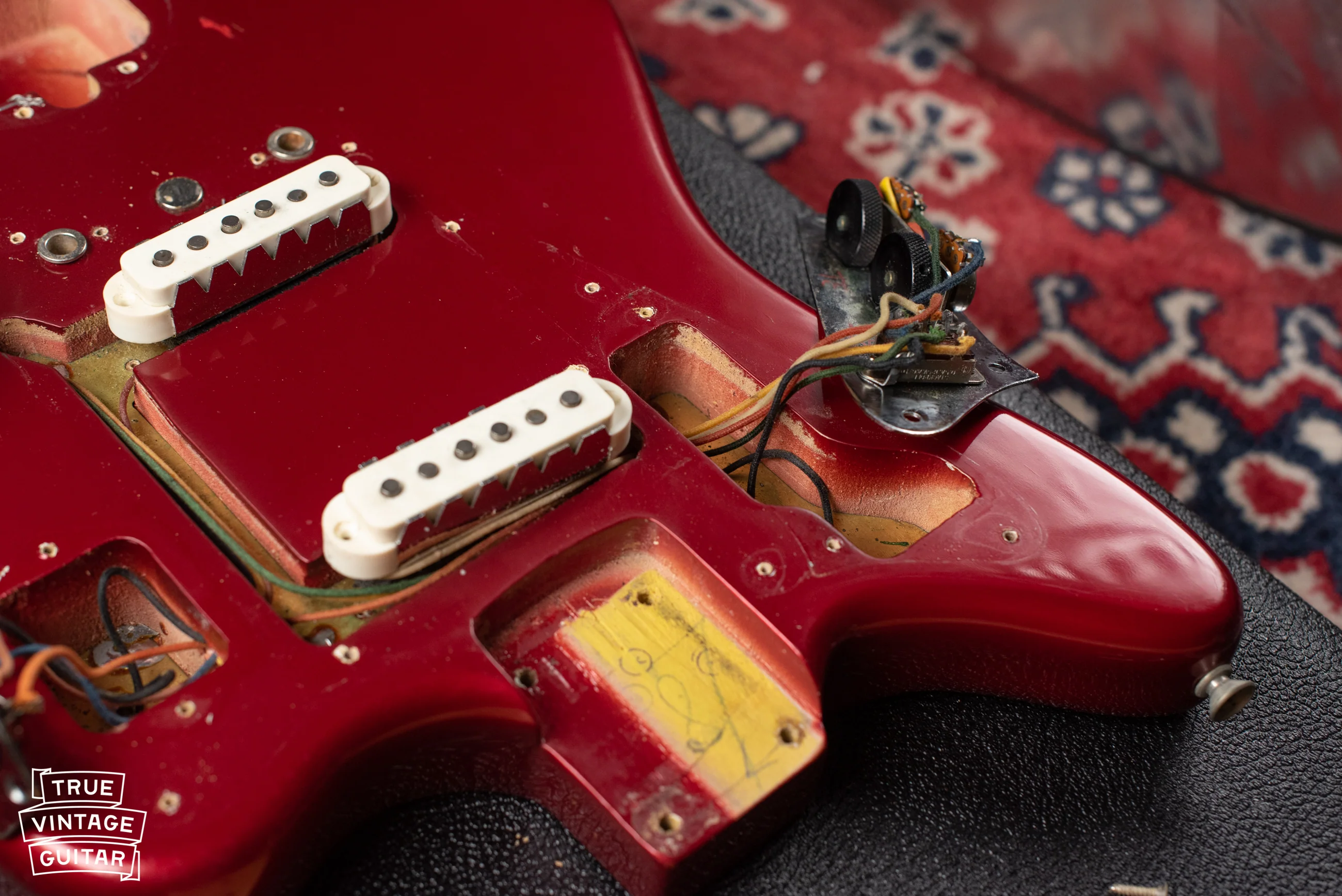 1966 Fender Jaguar Candy Apple Red - Image 20