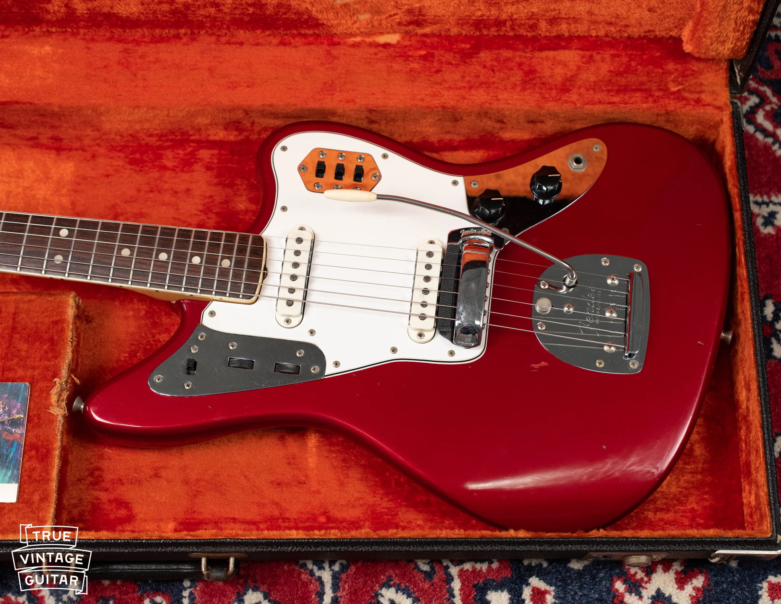 1966 Fender Jaguar Candy Apple Red - Image 7