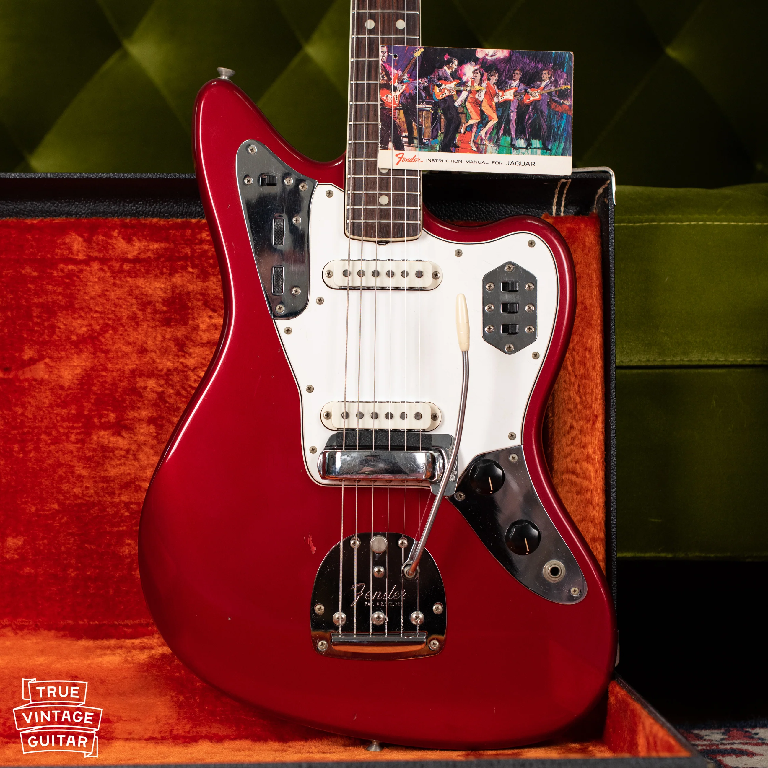 1966 Fender Jaguar Candy Apple Red - Image 9