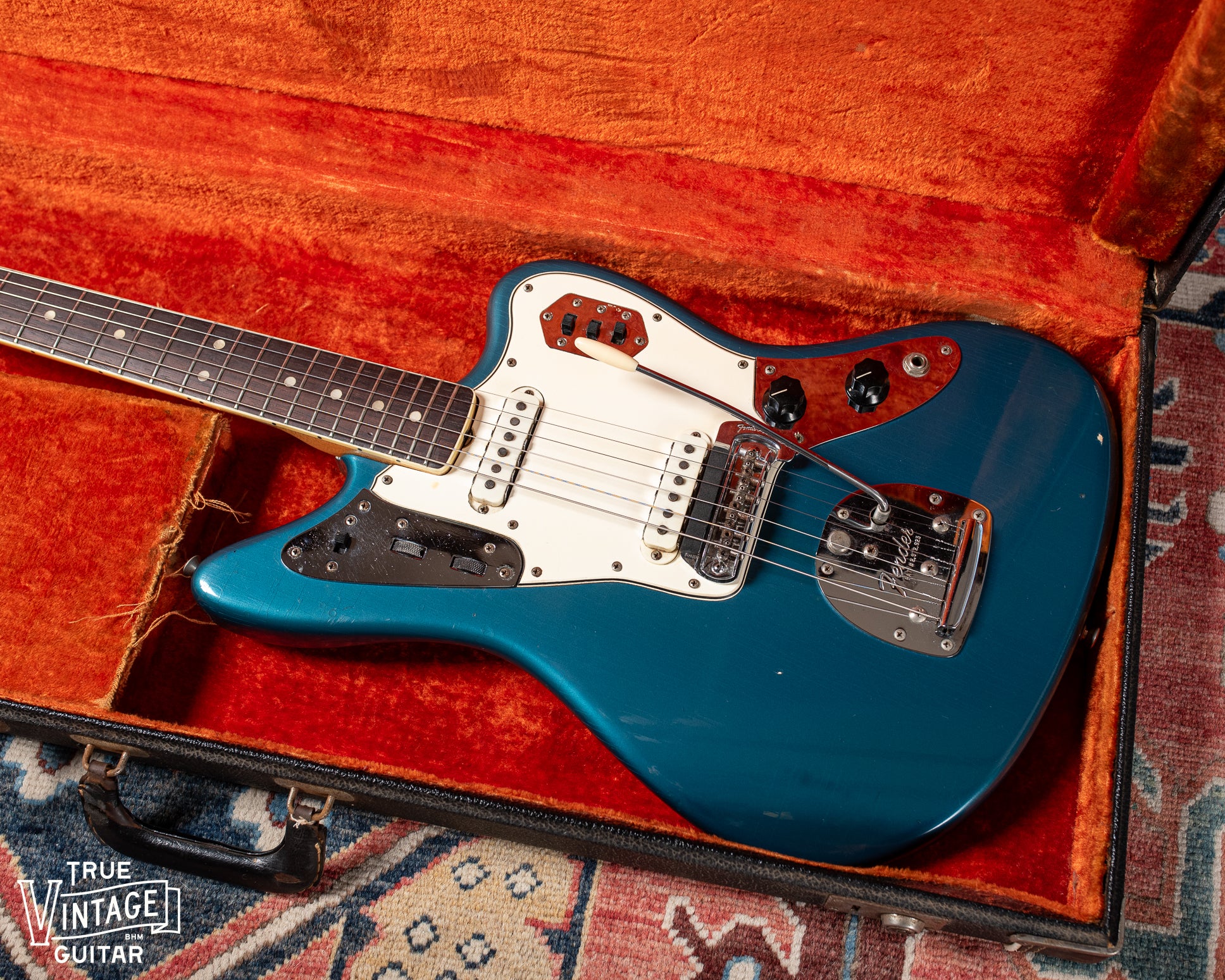 1966 Fender Jaguar Lake Placid Blue Slab Board - Image 11