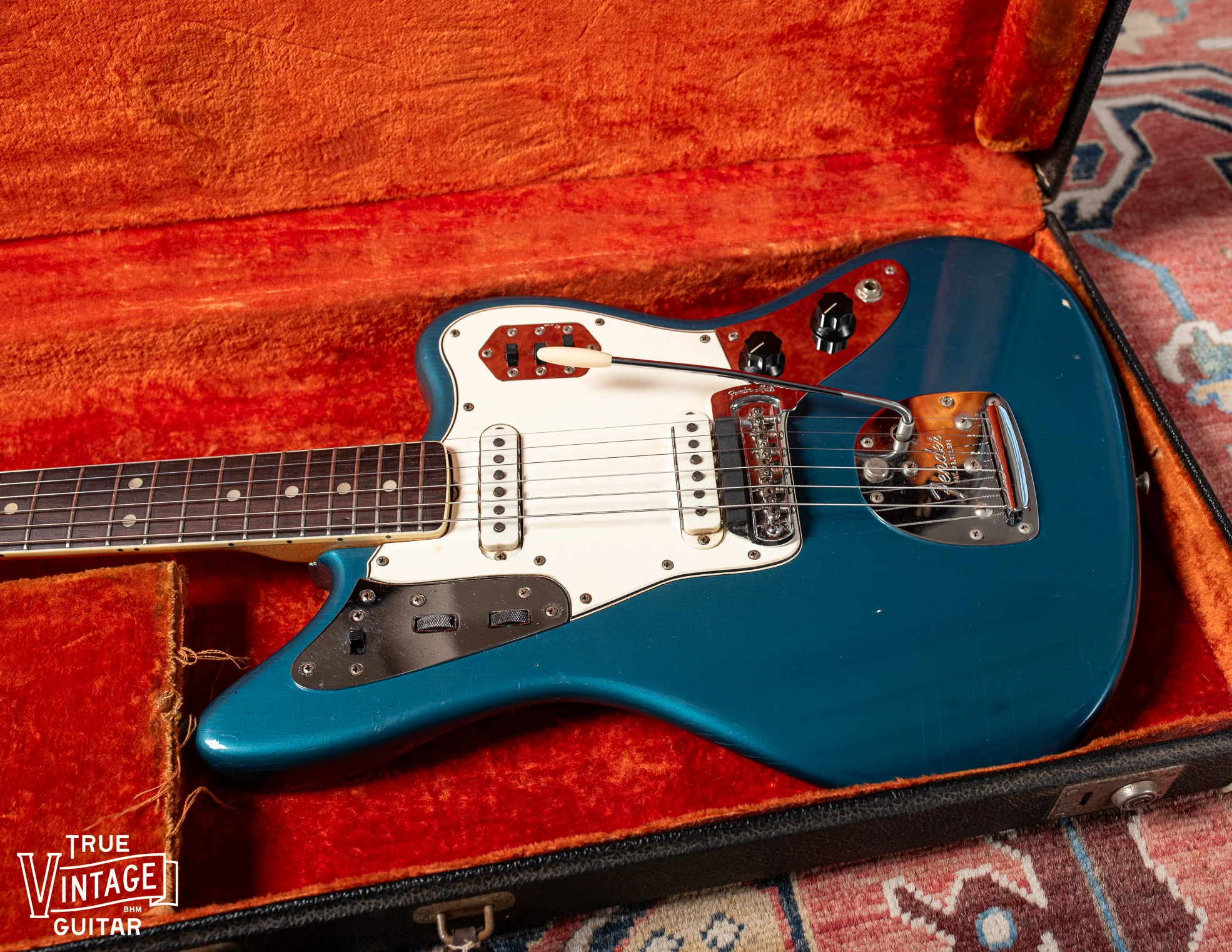 1966 Fender Jaguar Lake Placid Blue Slab Board - Image 12