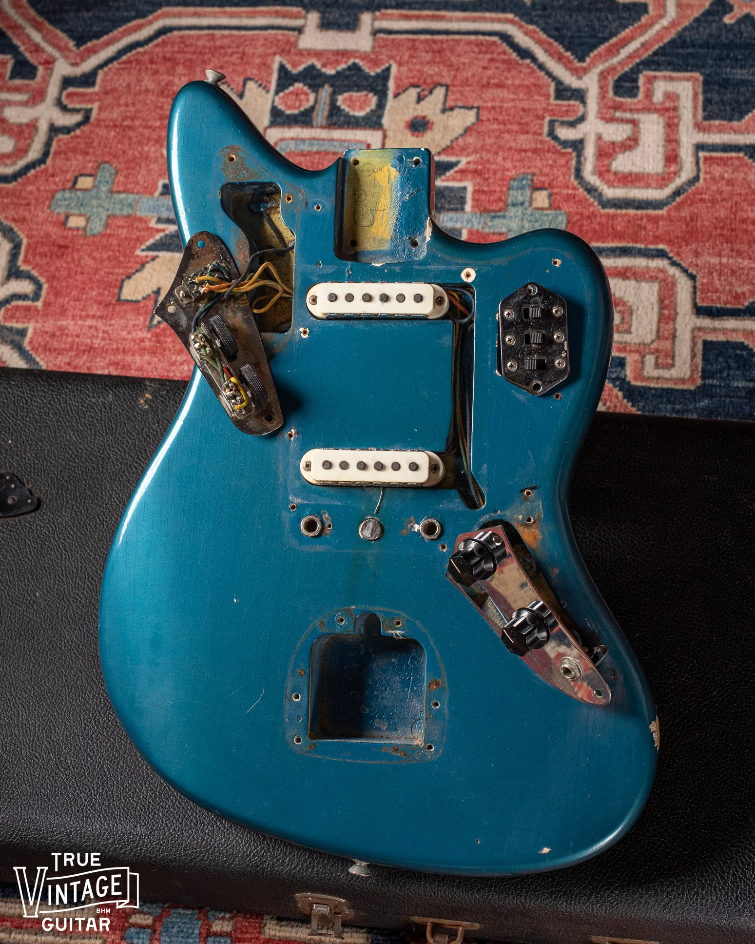 1966 Fender Jaguar Lake Placid Blue Slab Board - Image 15