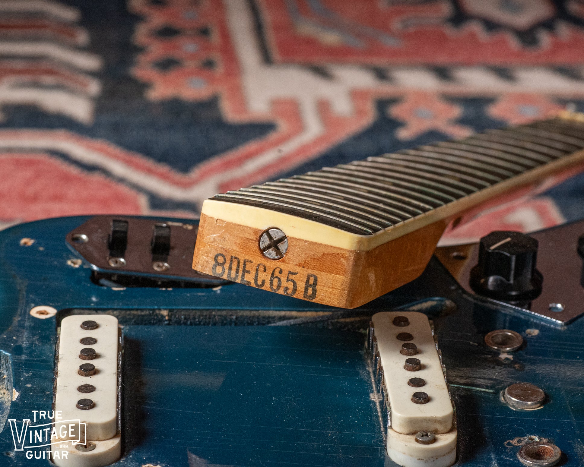 1966 Fender Jaguar Lake Placid Blue Slab Board - Image 16