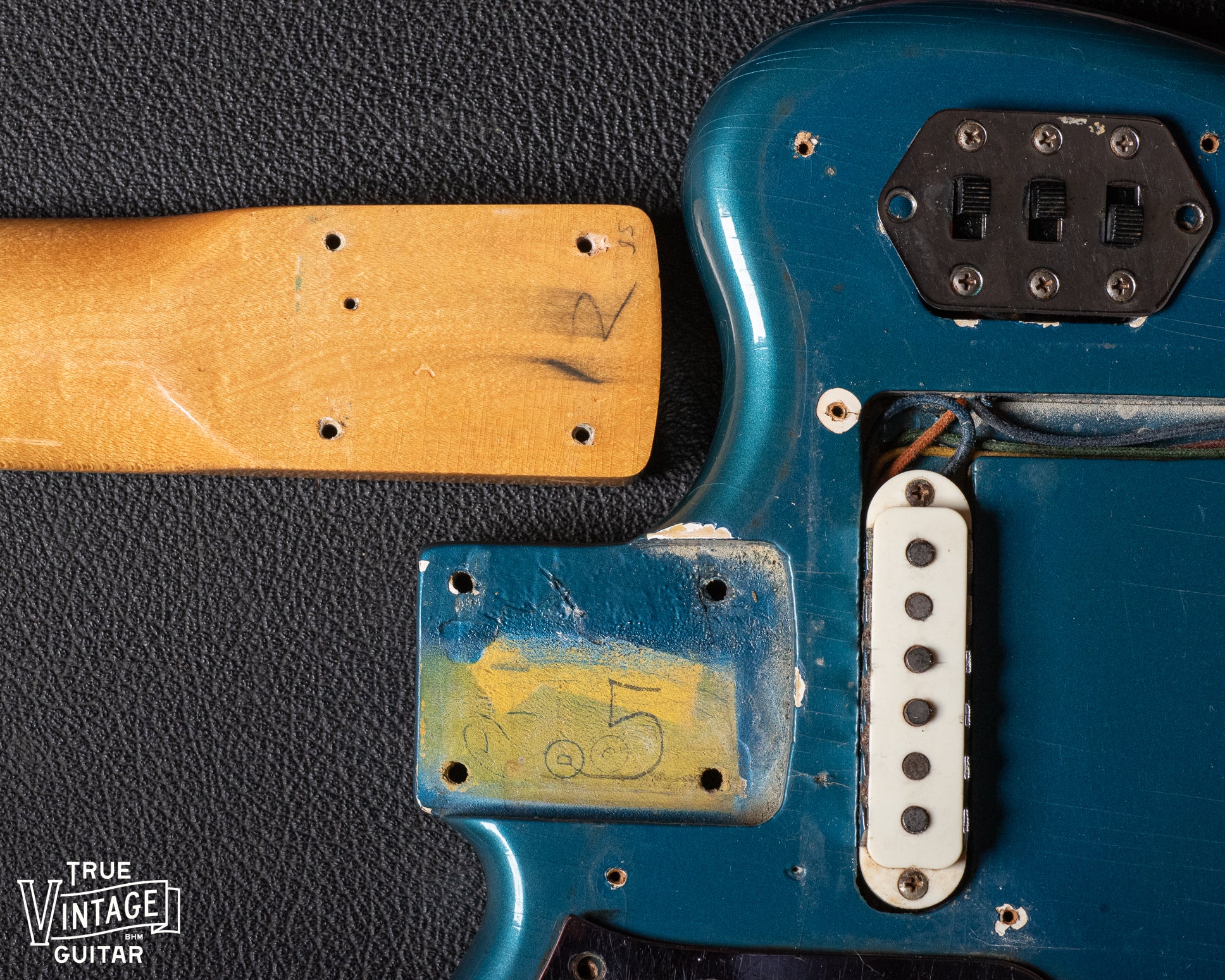 1966 Fender Jaguar Lake Placid Blue Slab Board - Image 17