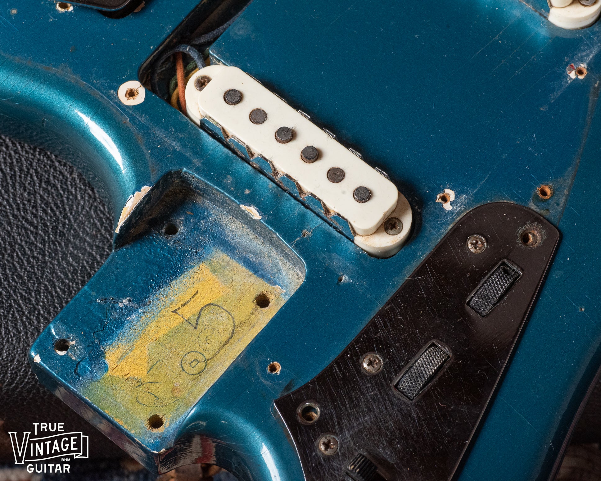 1966 Fender Jaguar Lake Placid Blue Slab Board - Image 19
