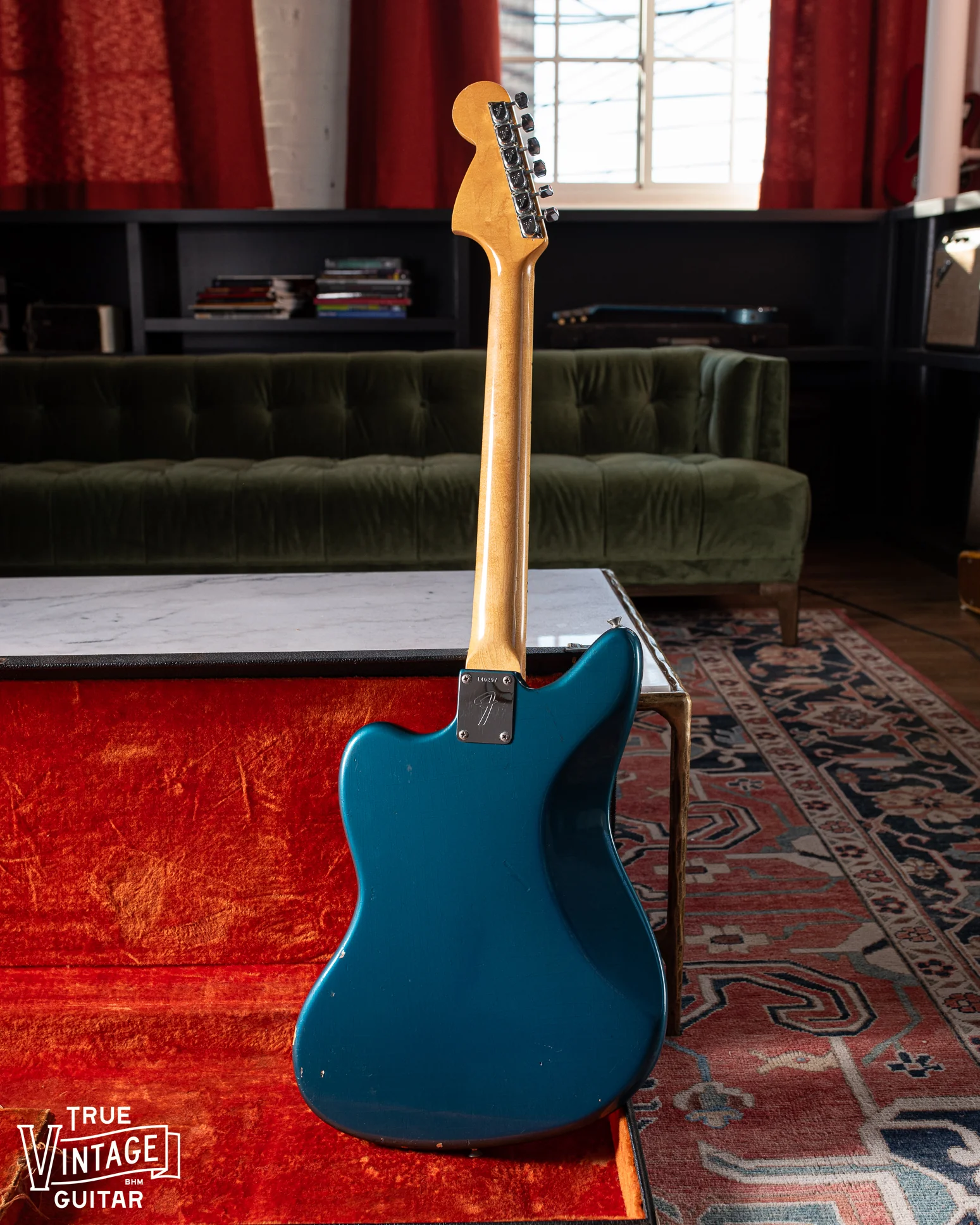 1966 Fender Jaguar Lake Placid Blue Slab Board - Image 3