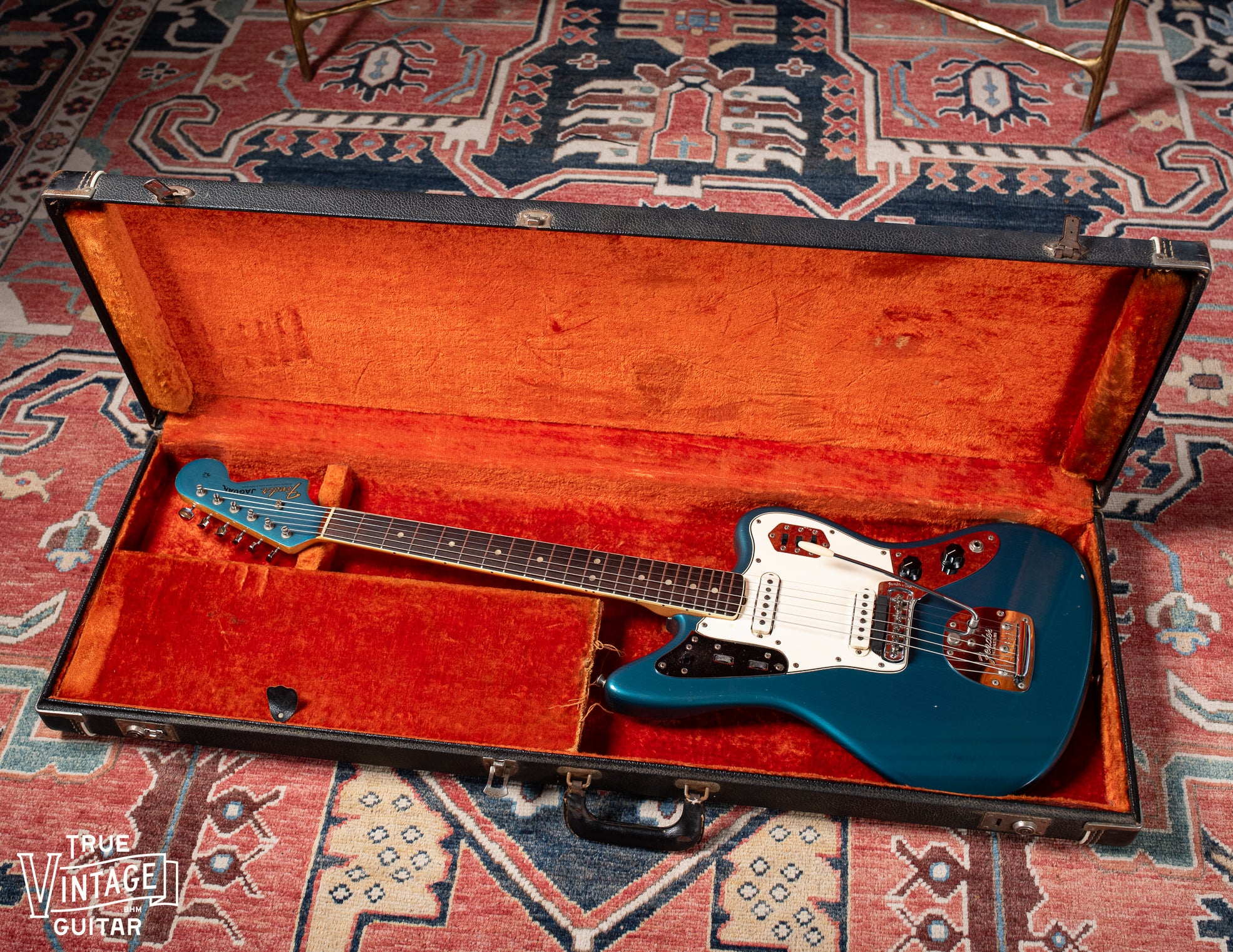 1966 Fender Jaguar Lake Placid Blue Slab Board - Image 4