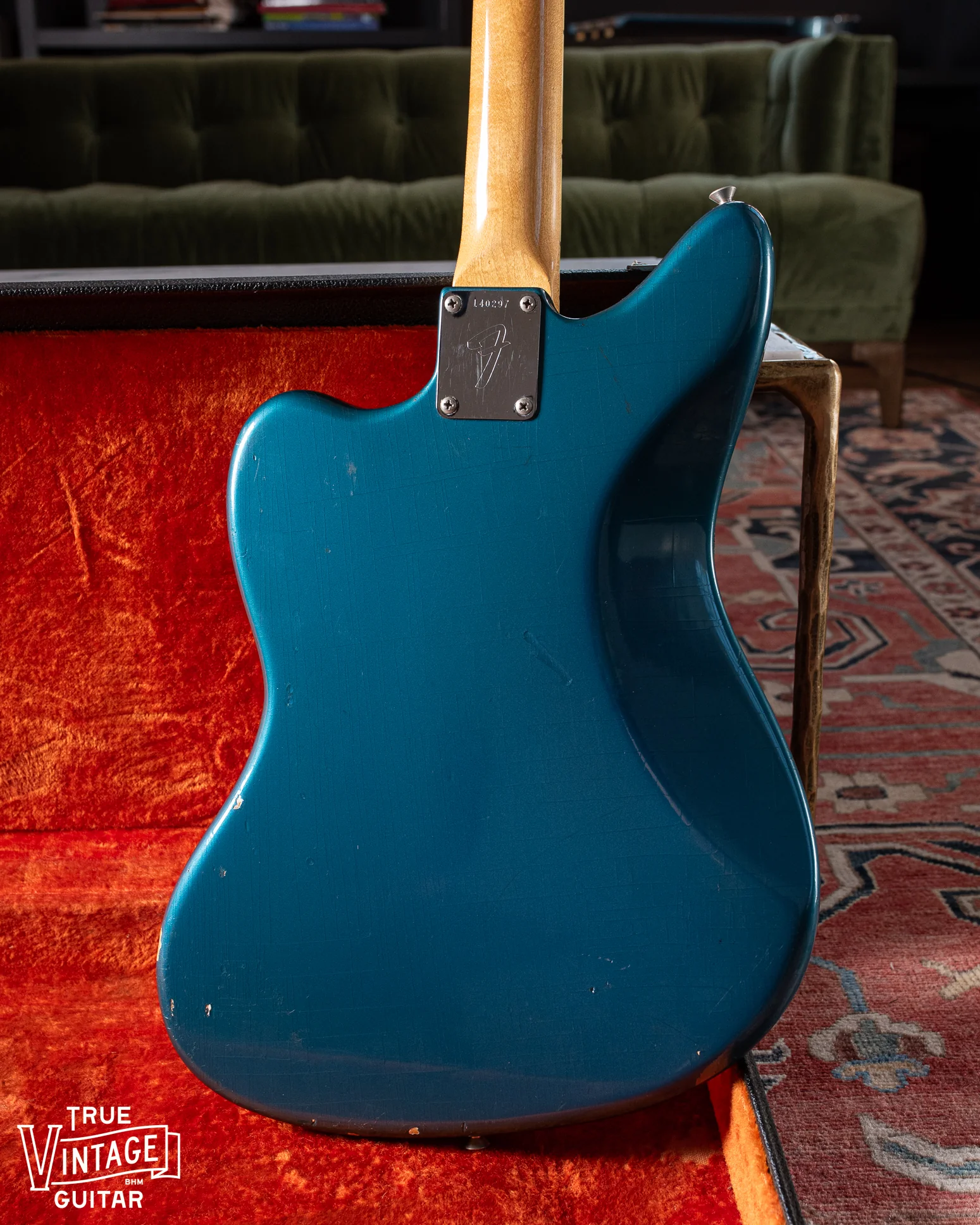 1966 Fender Jaguar Lake Placid Blue Slab Board - Image 7
