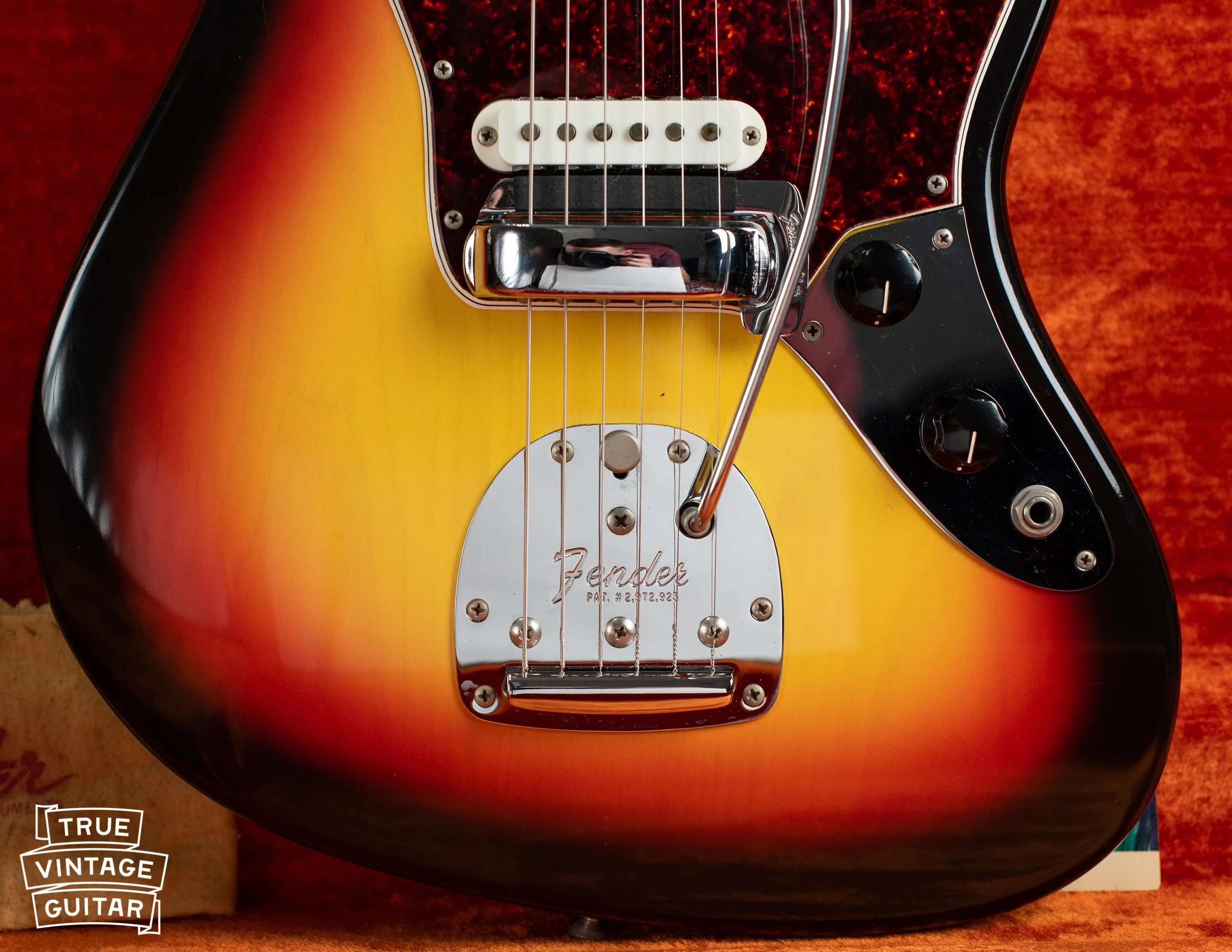 1966 Fender Jaguar Sunburst with hangtag and polish cloth - Image 17