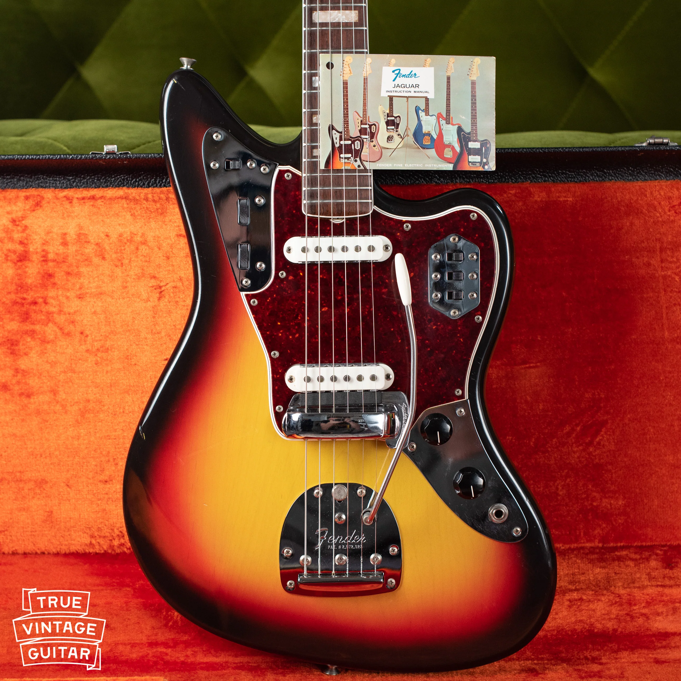 1966 Fender Jaguar Sunburst with tag