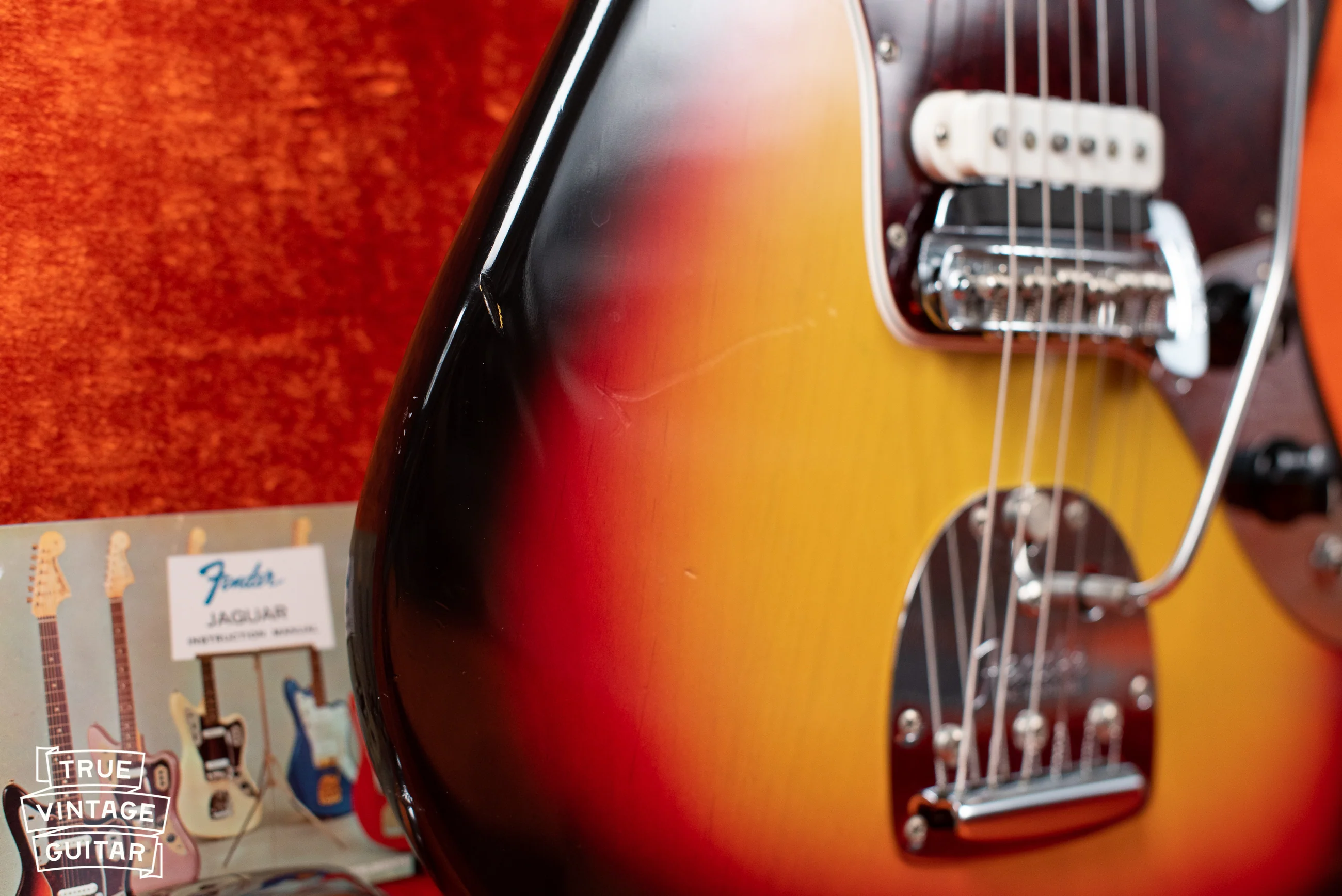 1966 Fender Jaguar Sunburst with tag - Image 12