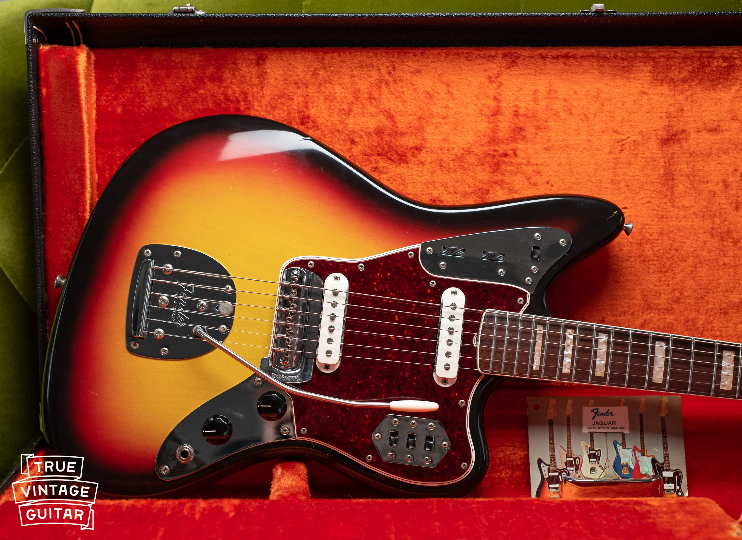 1966 Fender Jaguar Sunburst with tag - Image 21