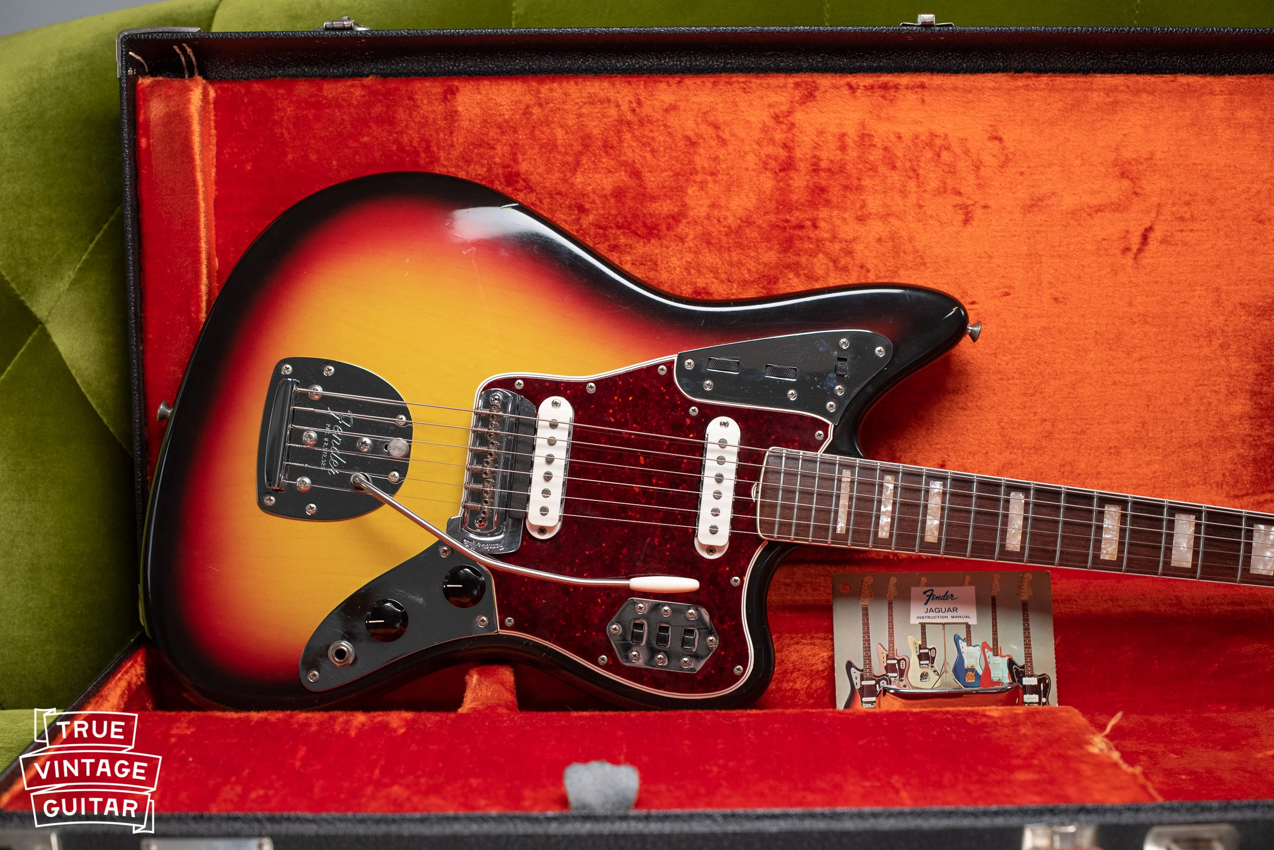 1966 Fender Jaguar Sunburst with tag - Image 22