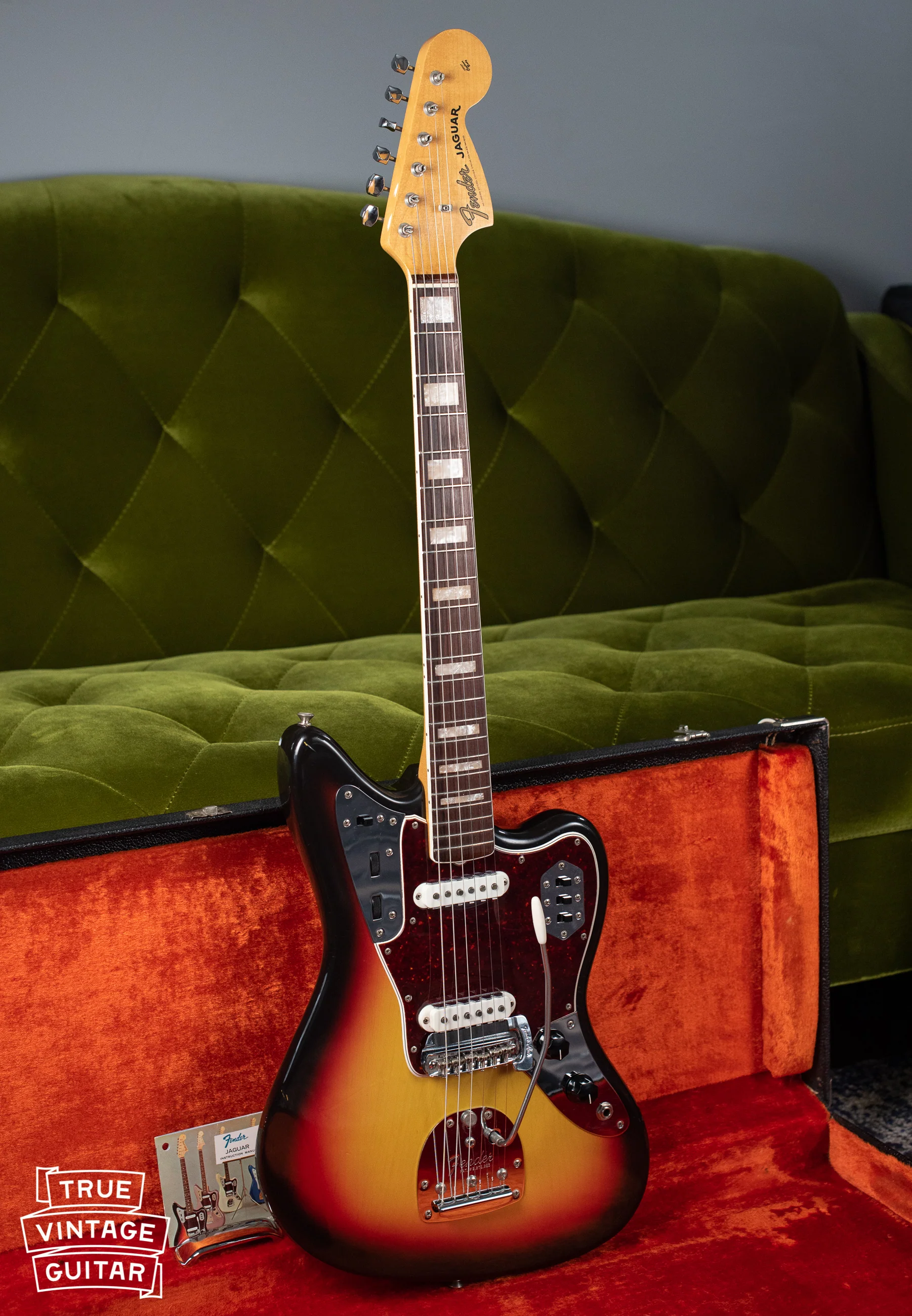 1966 Fender Jaguar Sunburst with tag - Image 6