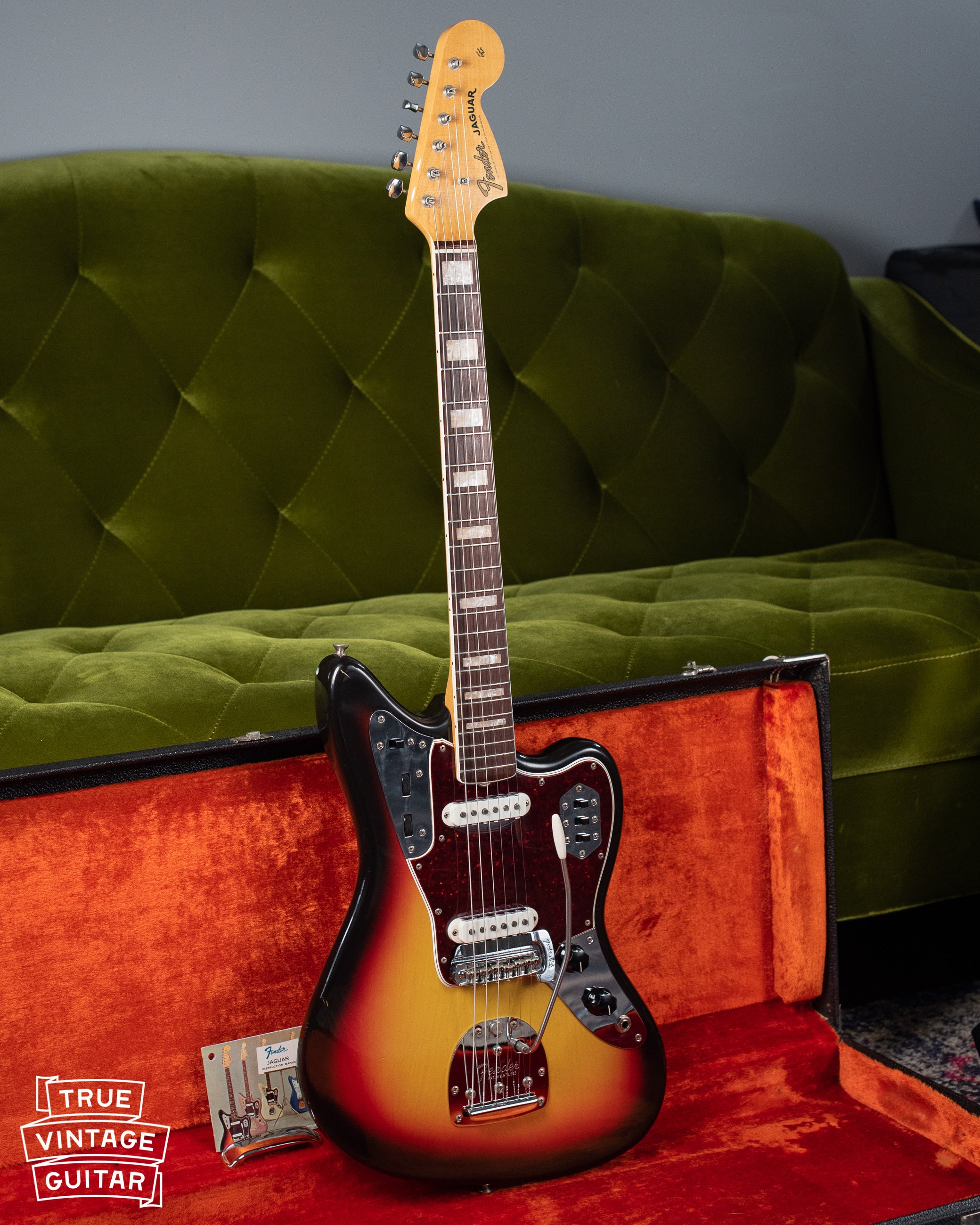 1966 Fender Jaguar Sunburst with tag - Image 7