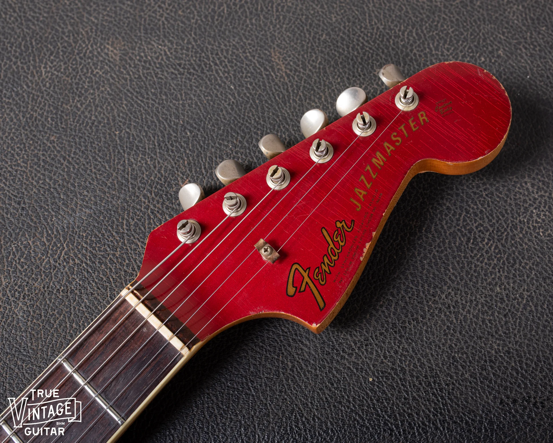 1966 Fender Jazzmaster Candy Apple Red Metallic - Image 12