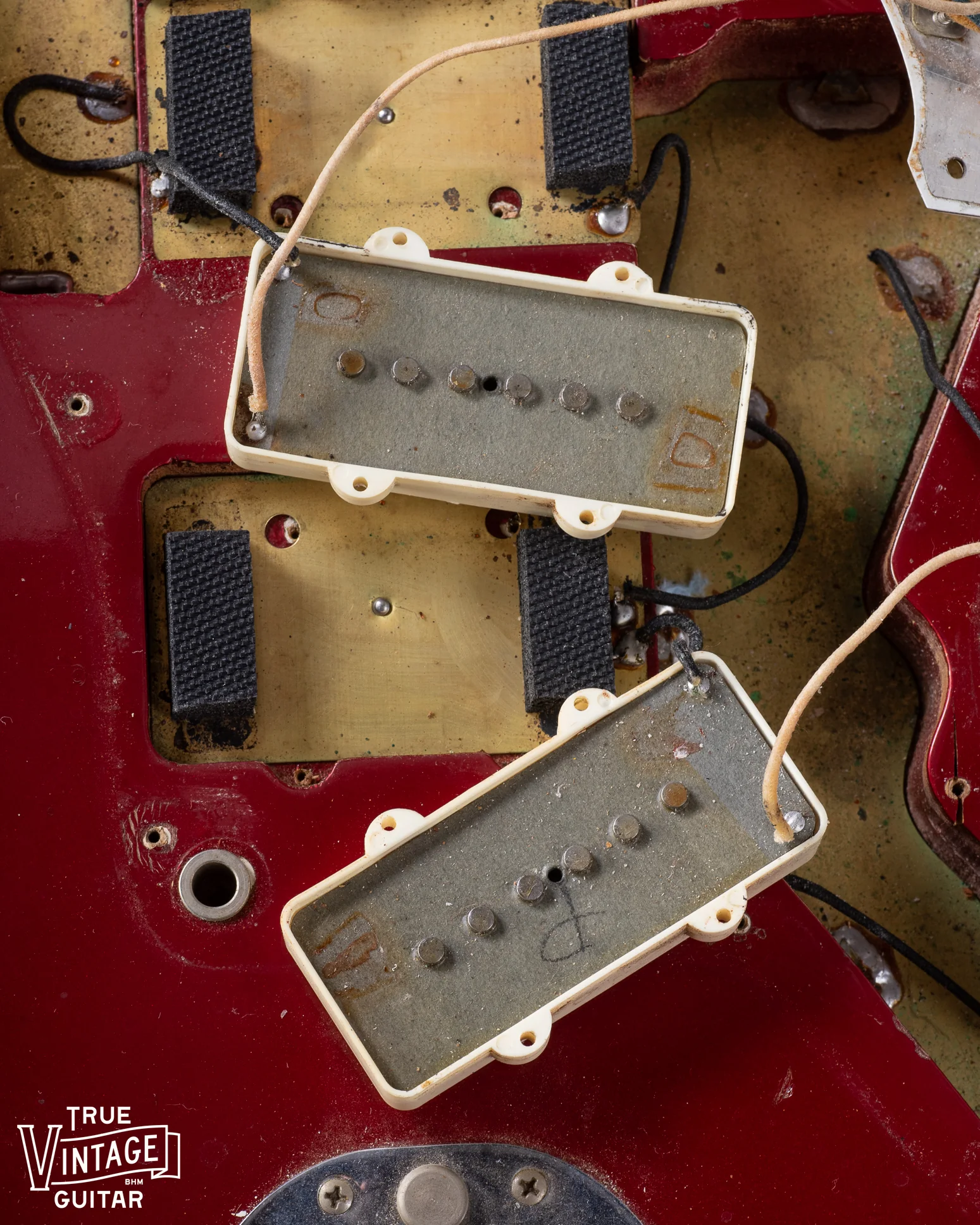 1966 Fender Jazzmaster Candy Apple Red Metallic - Image 17