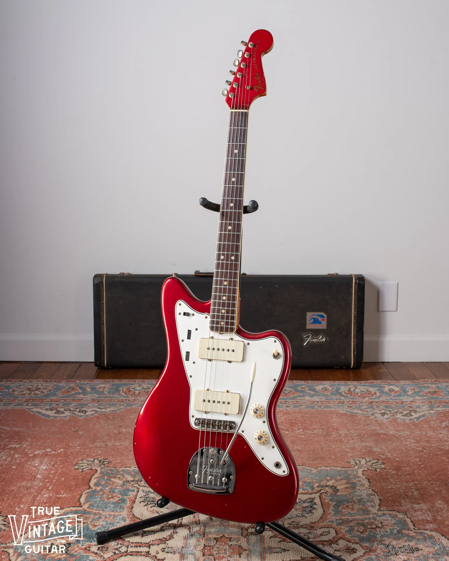 1966 Fender Jazzmaster Candy Apple Red Metallic - Image 2