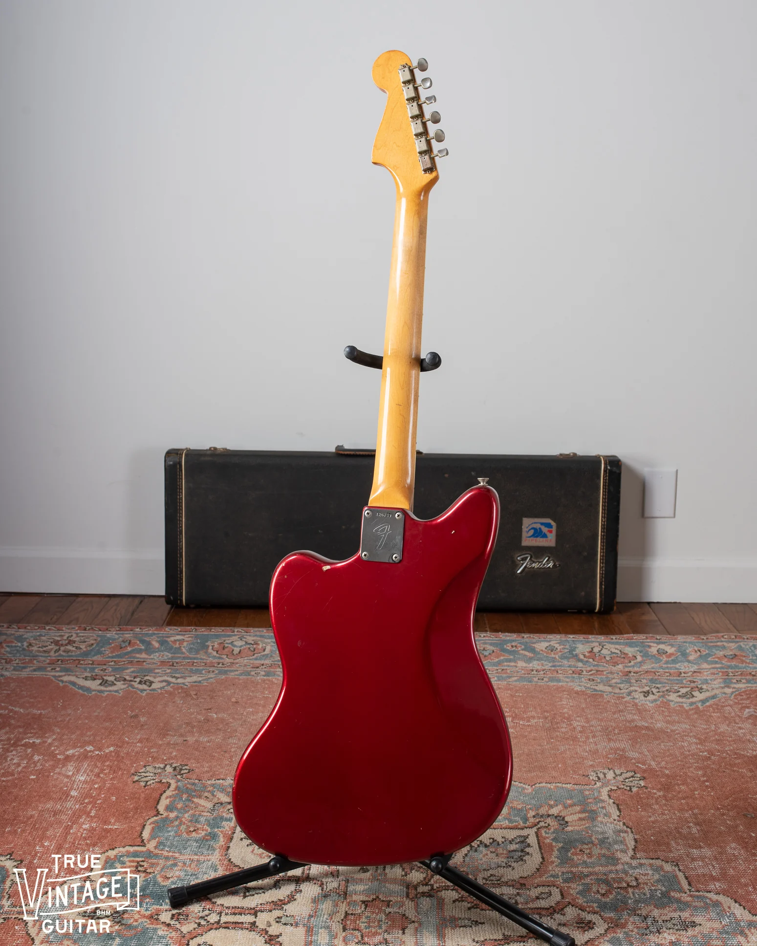 1966 Fender Jazzmaster Candy Apple Red Metallic - Image 3