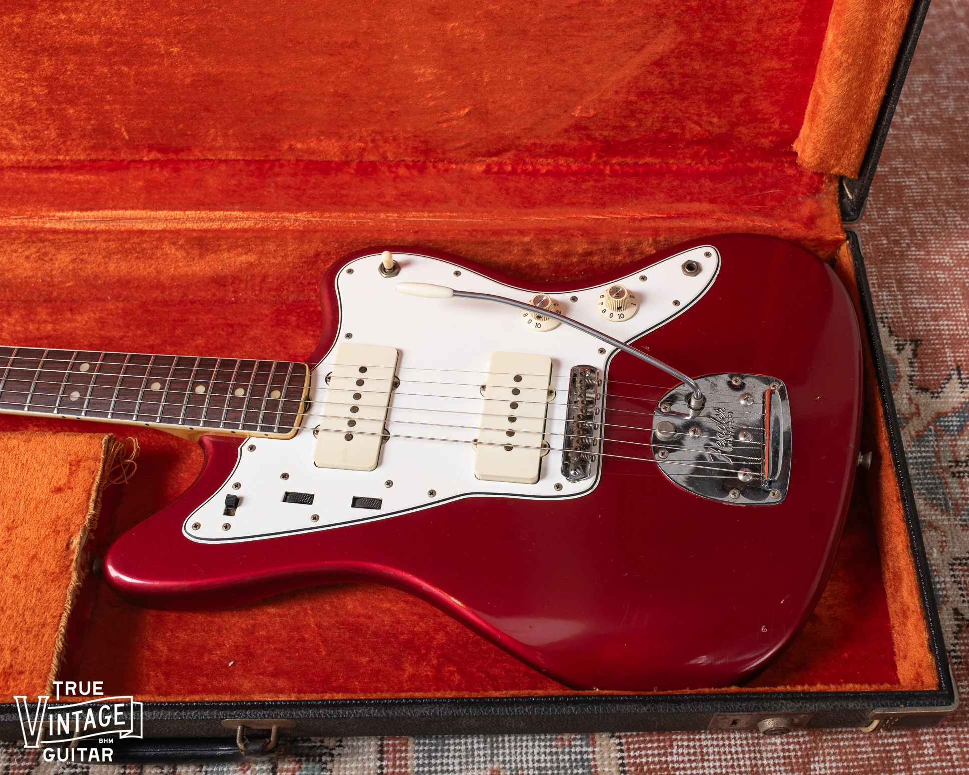 1966 Fender Jazzmaster Candy Apple Red Metallic - Image 5