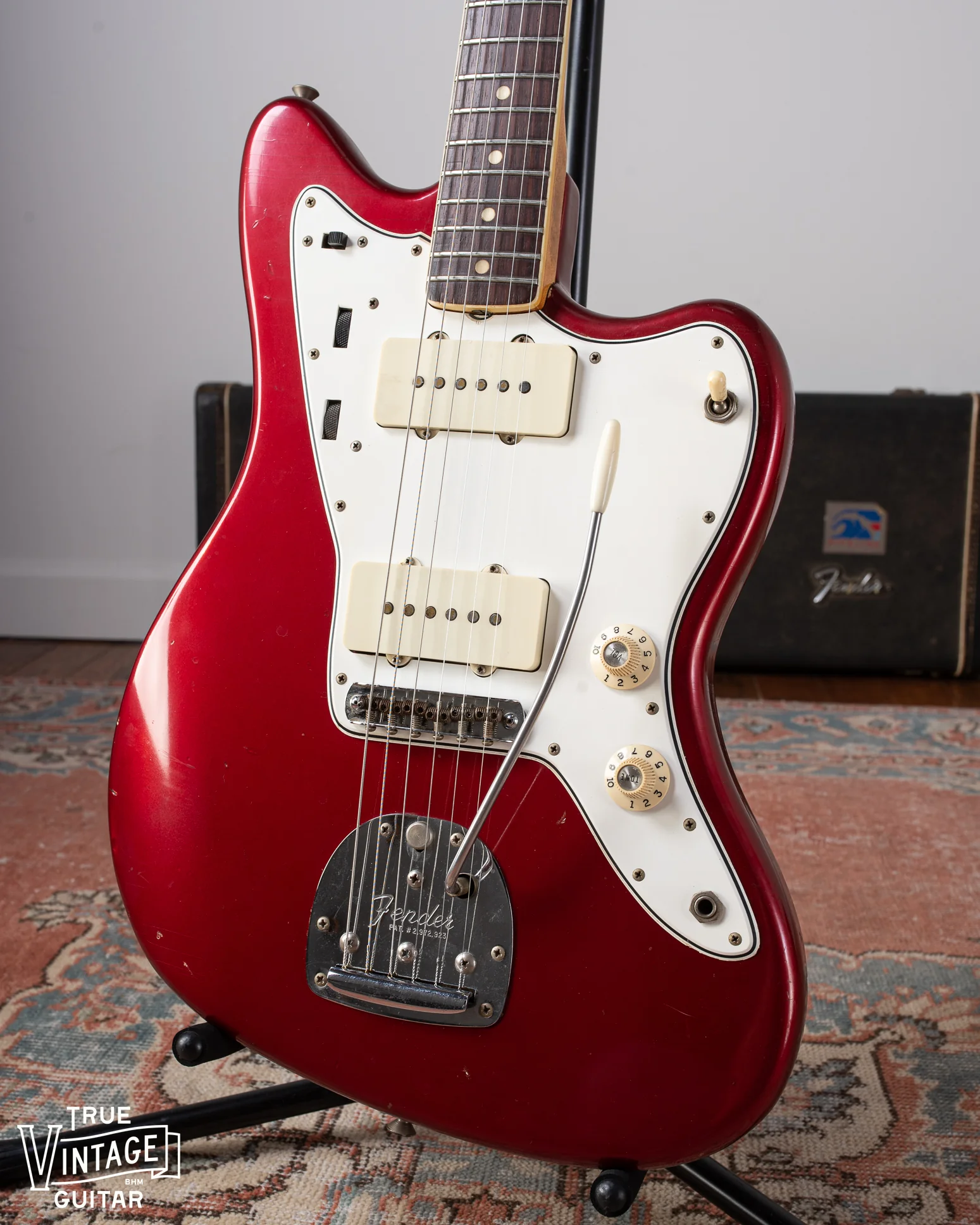 1966 Fender Jazzmaster Candy Apple Red Metallic - Image 6