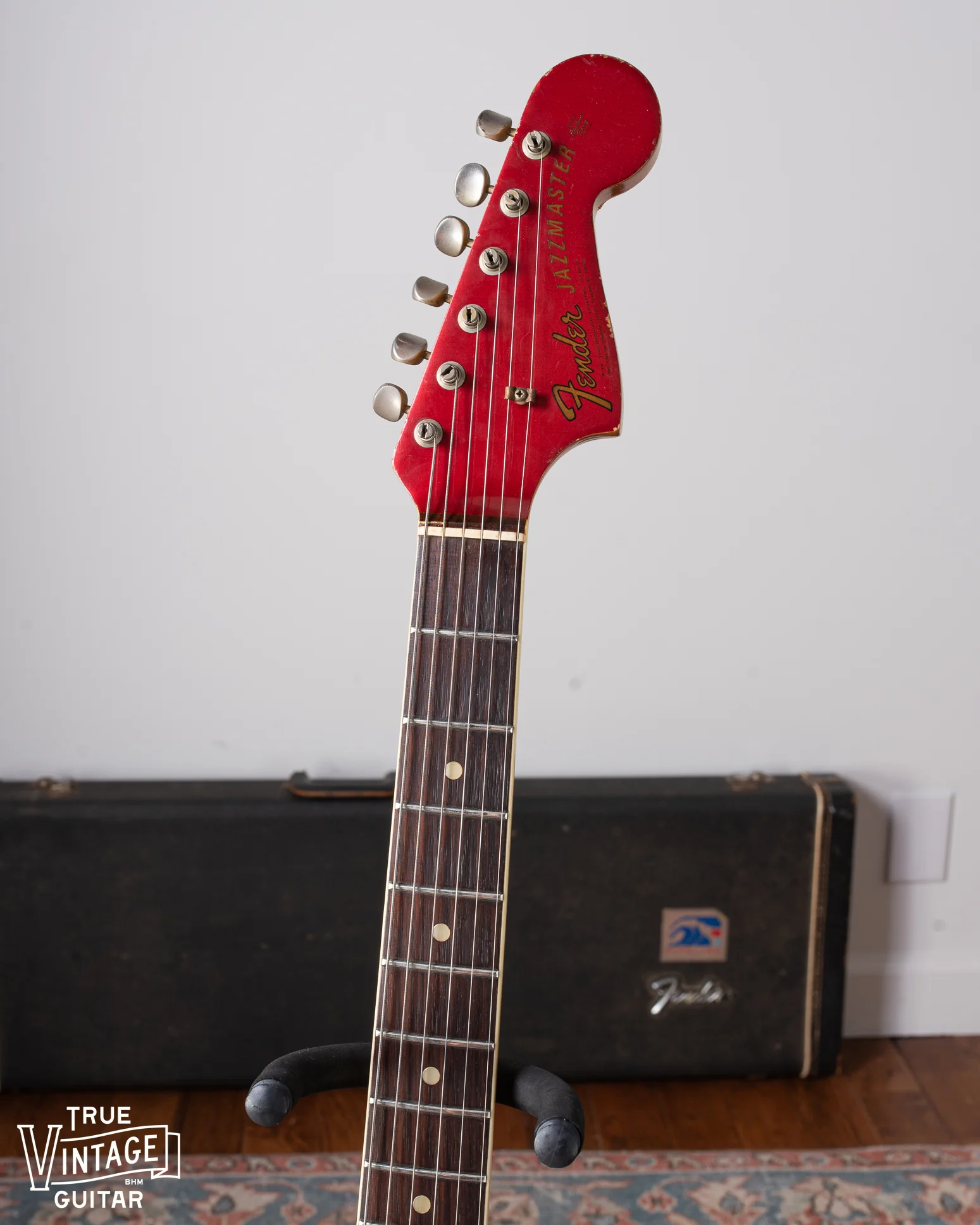 1966 Fender Jazzmaster Candy Apple Red Metallic - Image 7