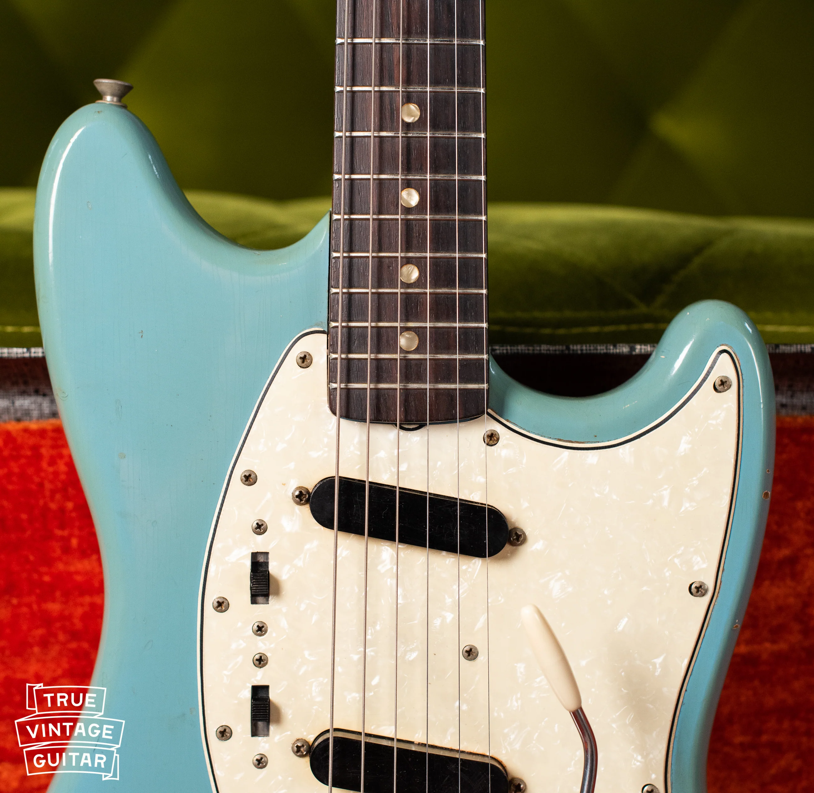 1966 Fender Mustang Blue - Image 5