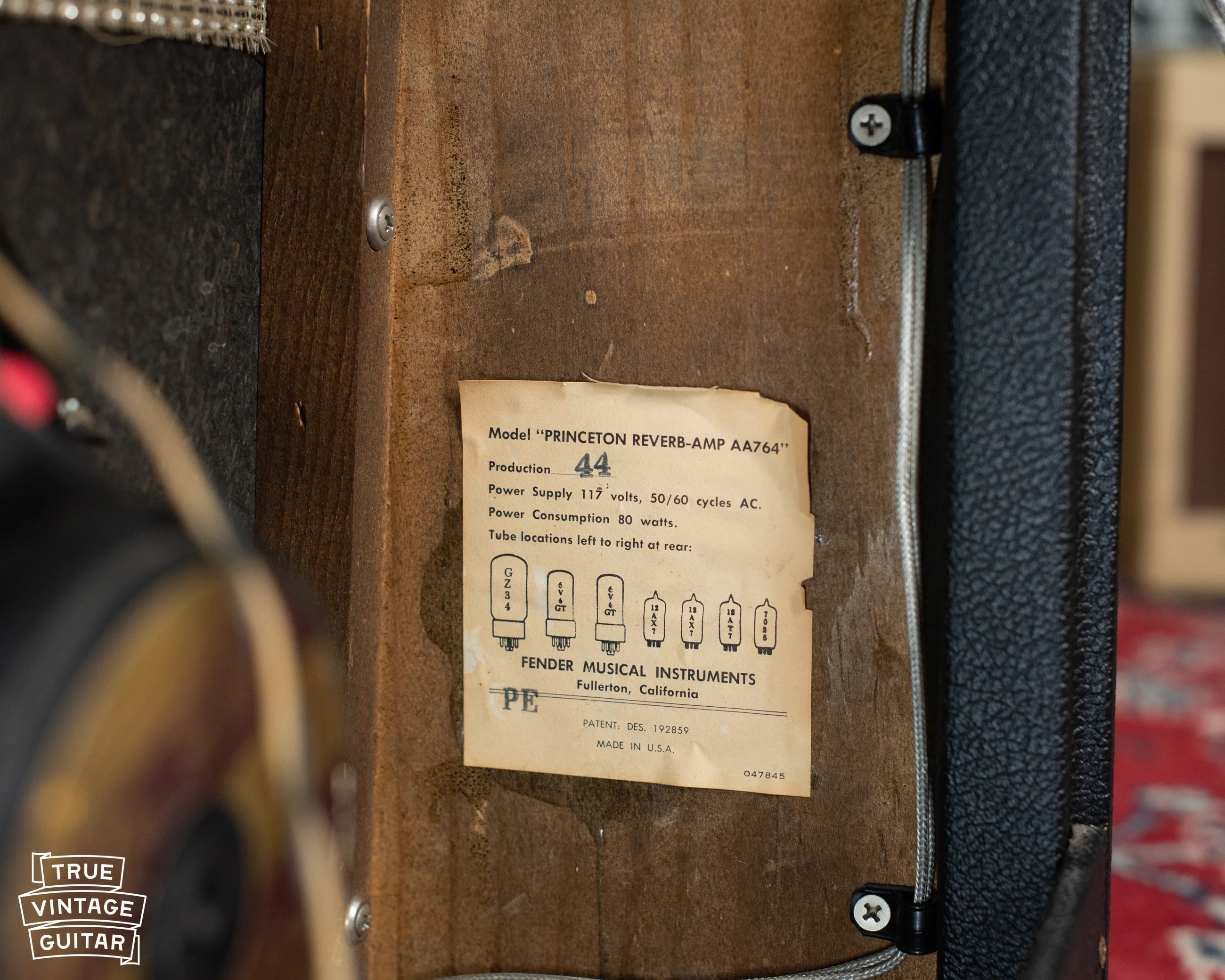 1966 Fender Princeton Reverb Amp - Image 3