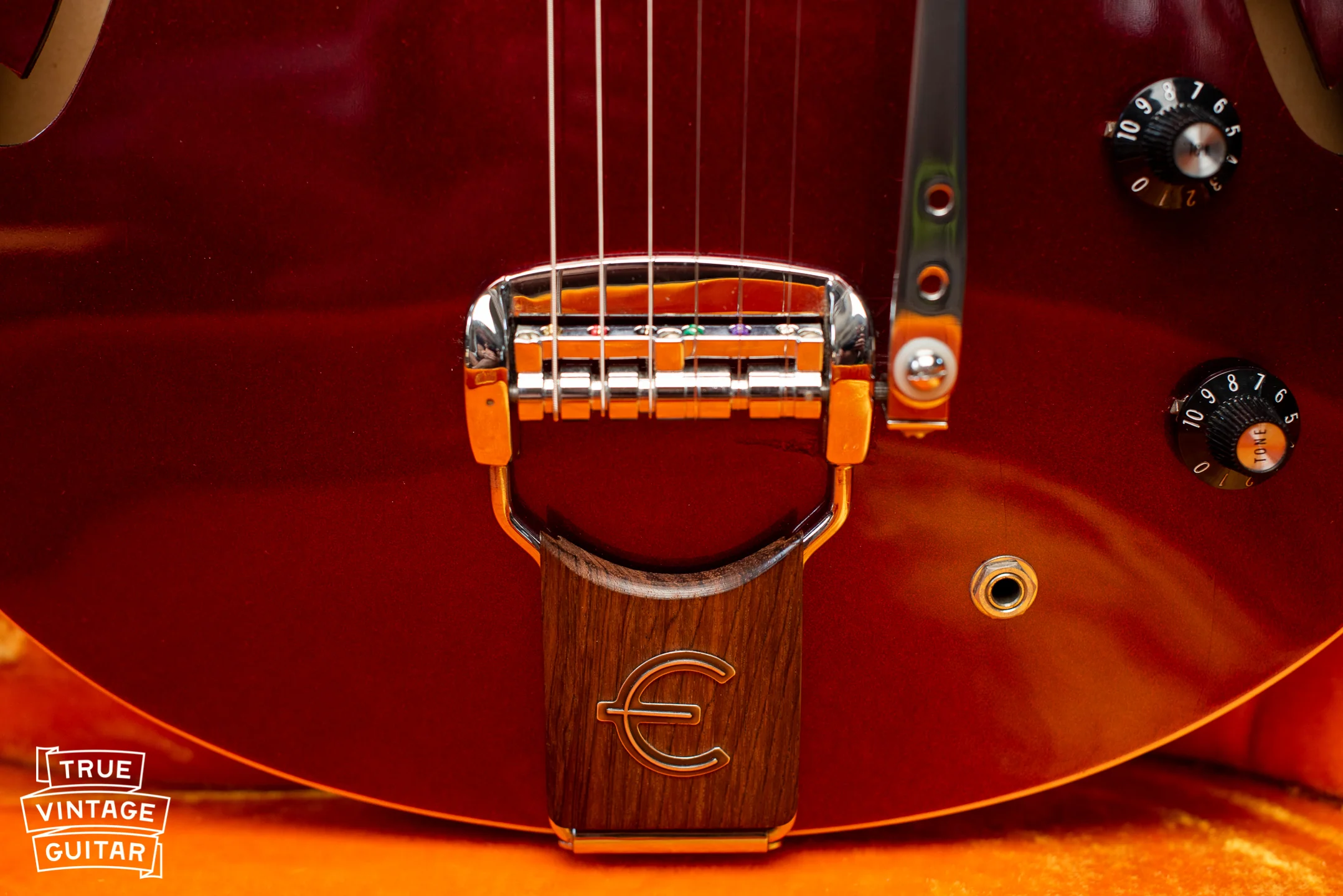 1967 Epiphone Riviera Sparkling Burgundy - Image 10