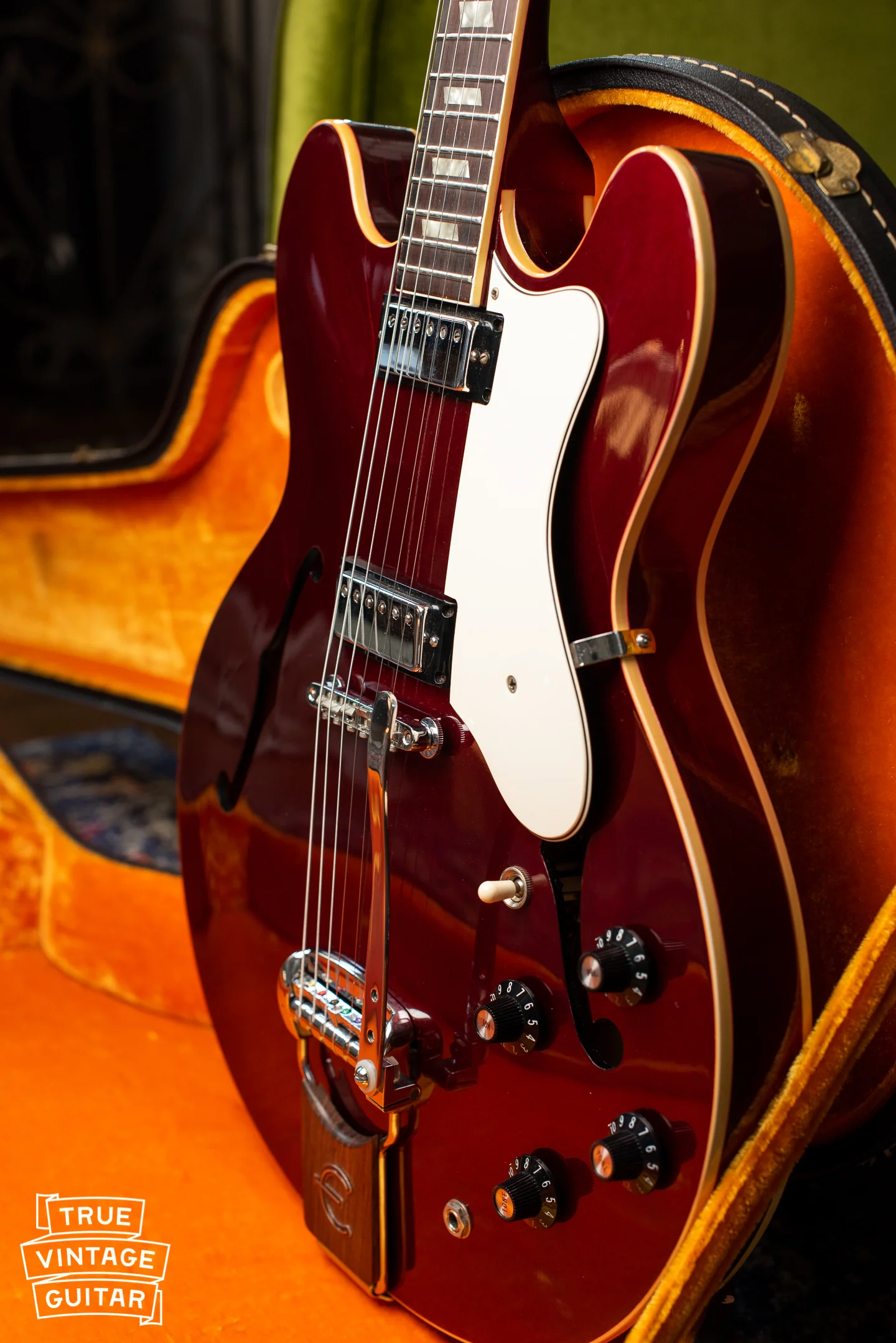 1967 Epiphone Riviera Sparkling Burgundy - Image 11