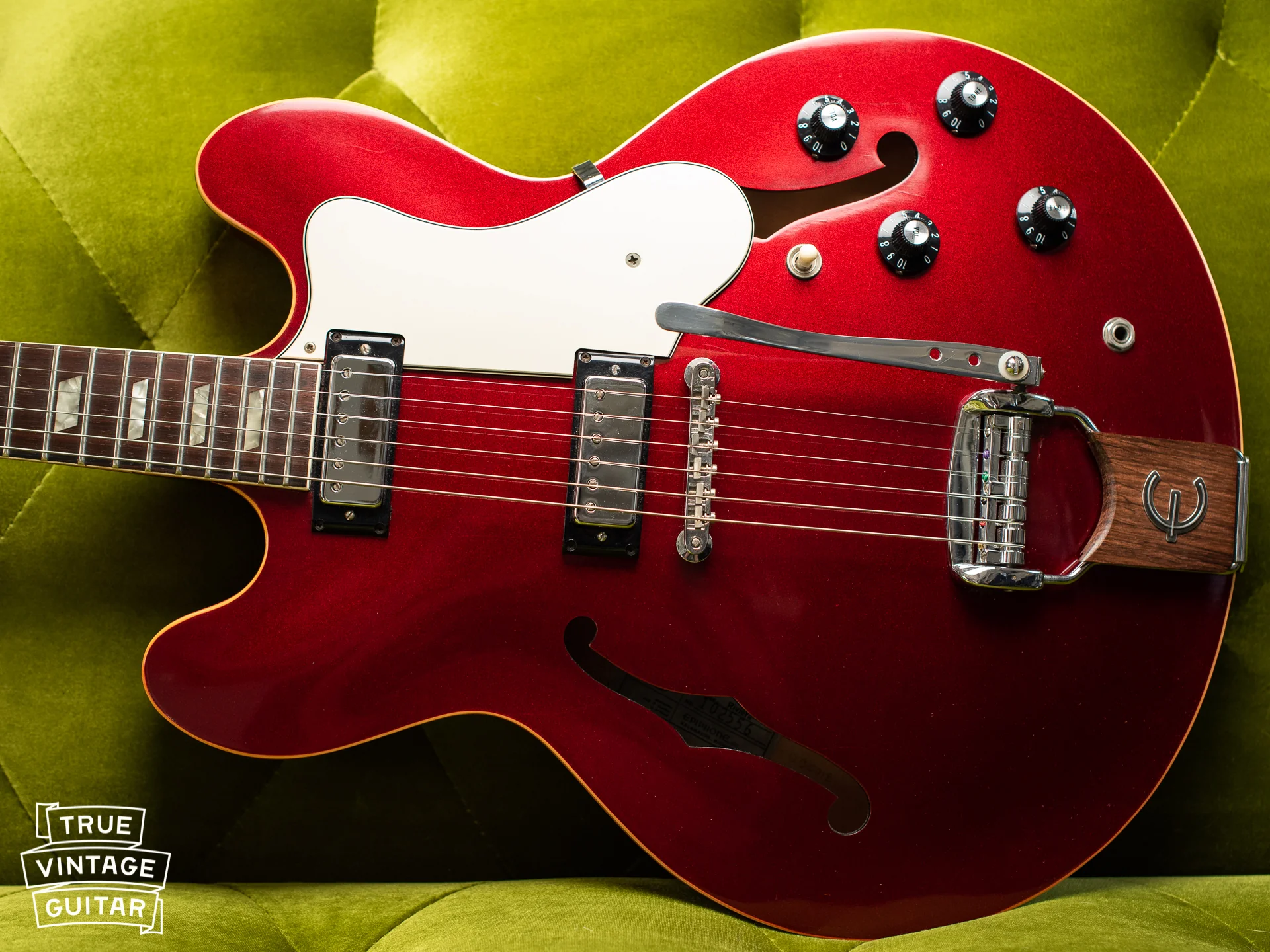 1967 Epiphone Riviera Sparkling Burgundy - Image 30