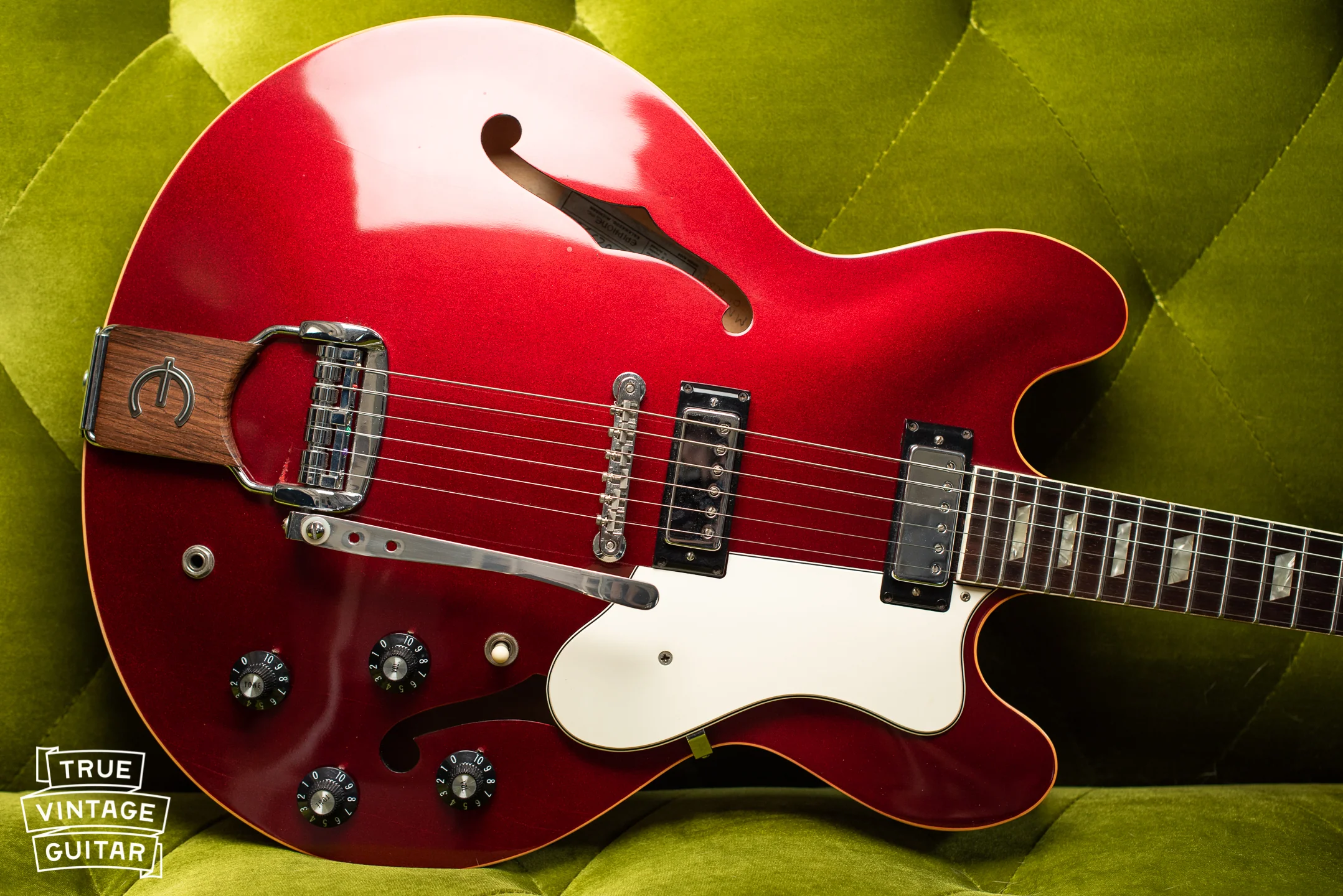1967 Epiphone Riviera Sparkling Burgundy - Image 32