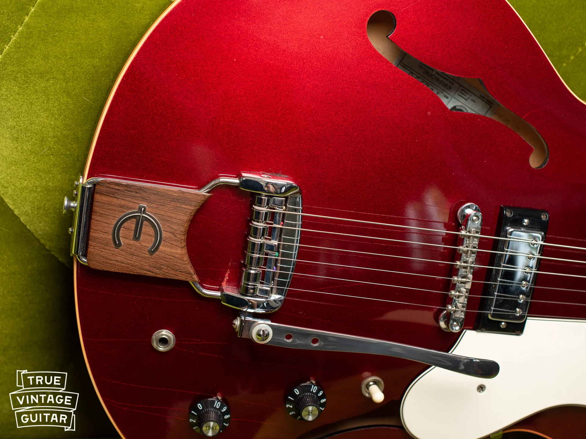 1967 Epiphone Riviera Sparkling Burgundy - Image 35