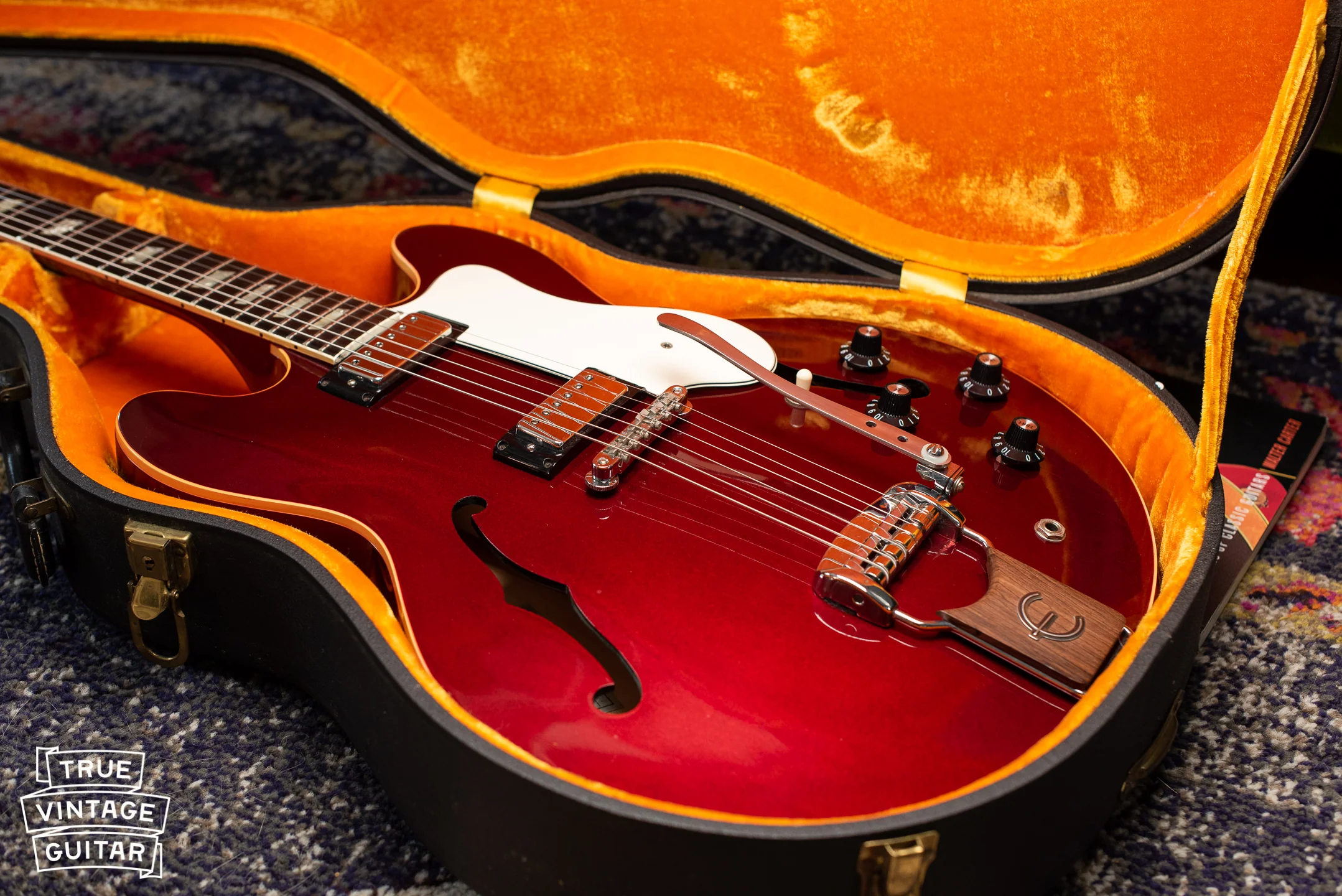 1967 Epiphone Riviera Sparkling Burgundy - Image 37
