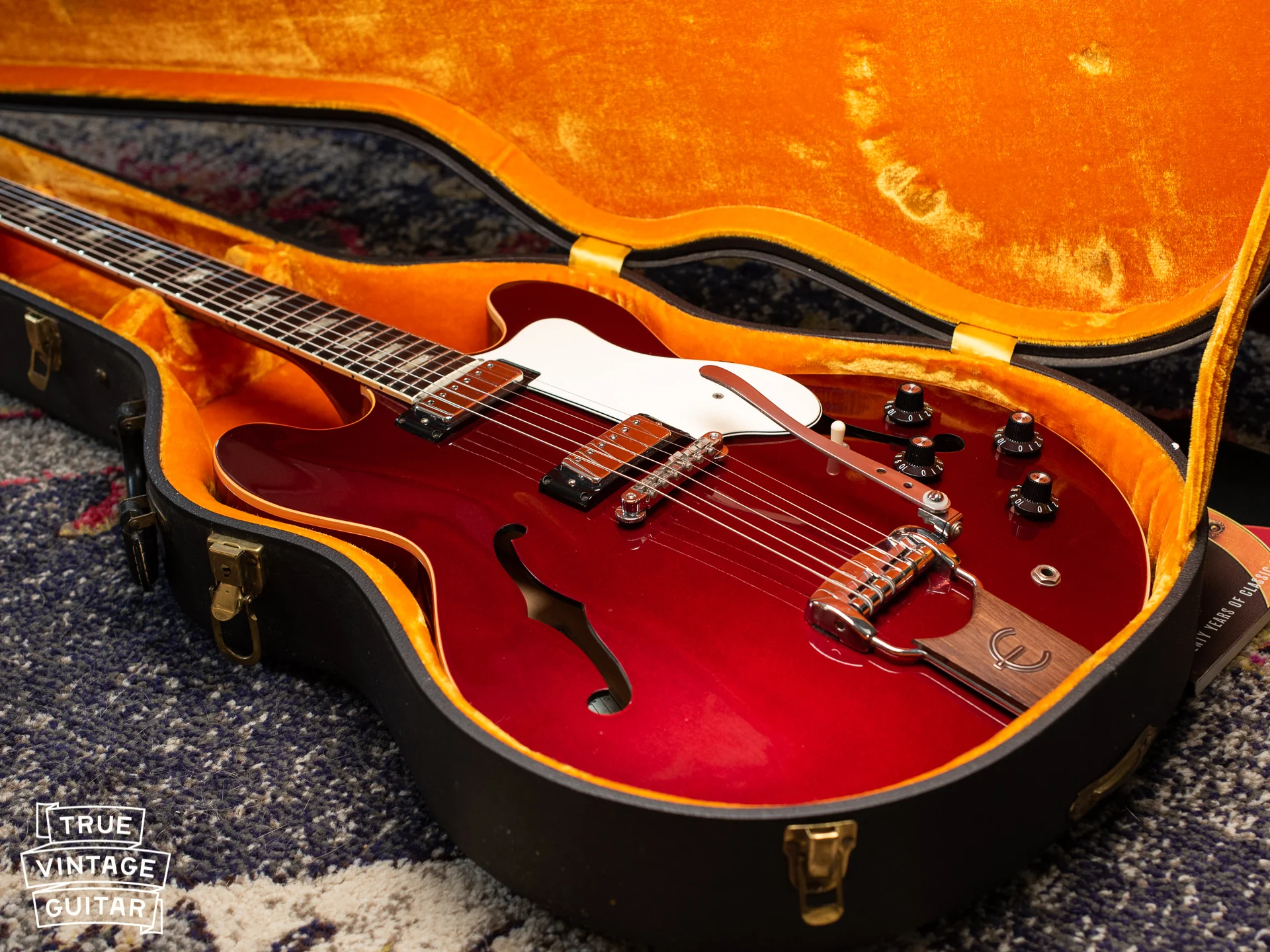 1967 Epiphone Riviera Sparkling Burgundy - Image 38
